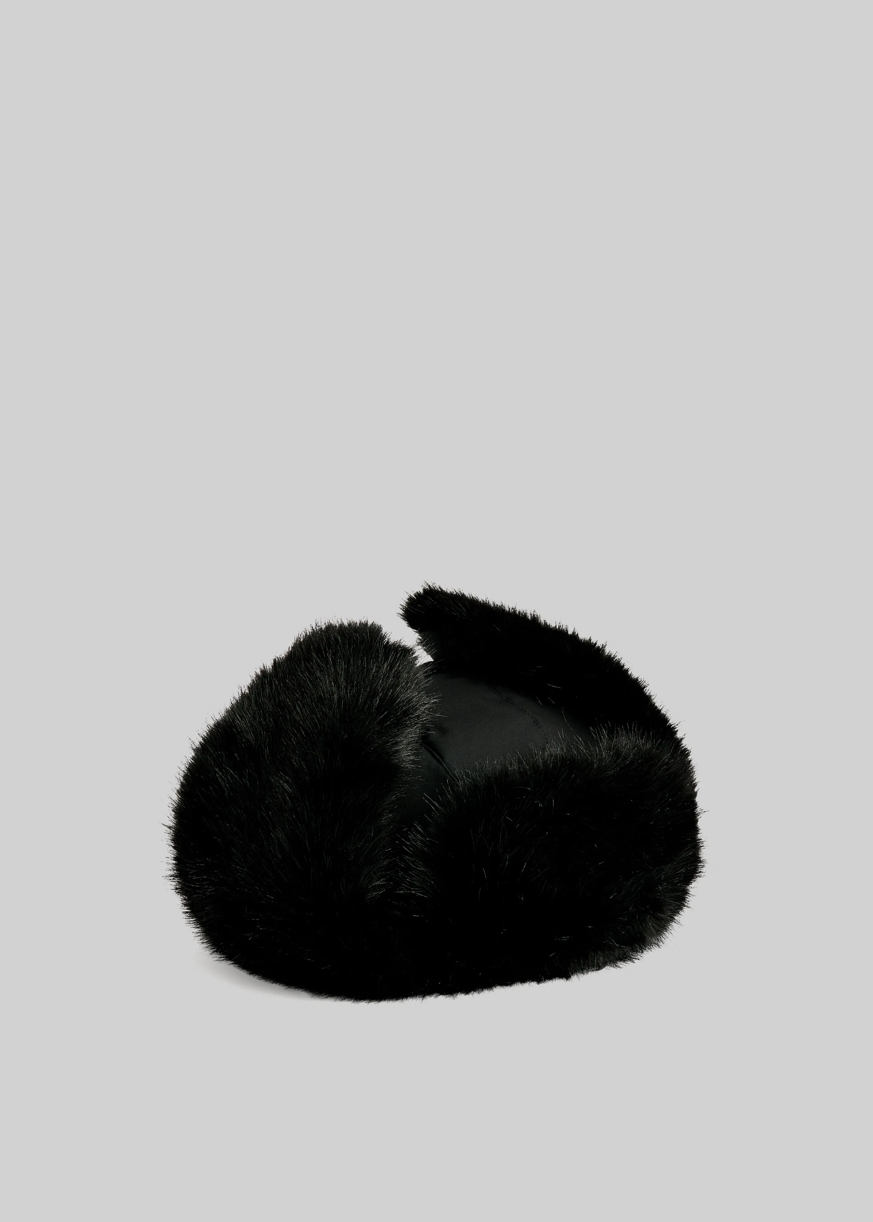 By Malene Birger Rolla Faux Fur Hat - Black sold by Frankie Shop product image thumbnail 2