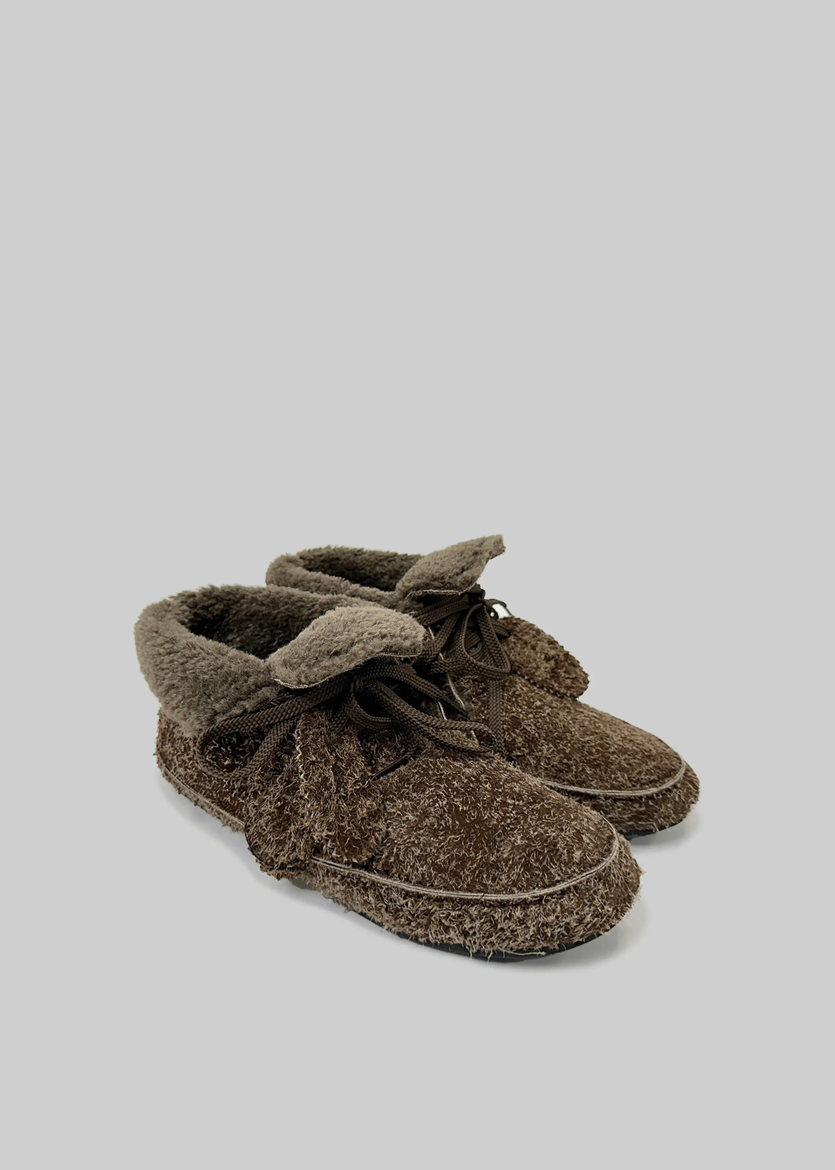 Low Classic Shearling Moccasin - Dark Brown sold by Frankie Shop