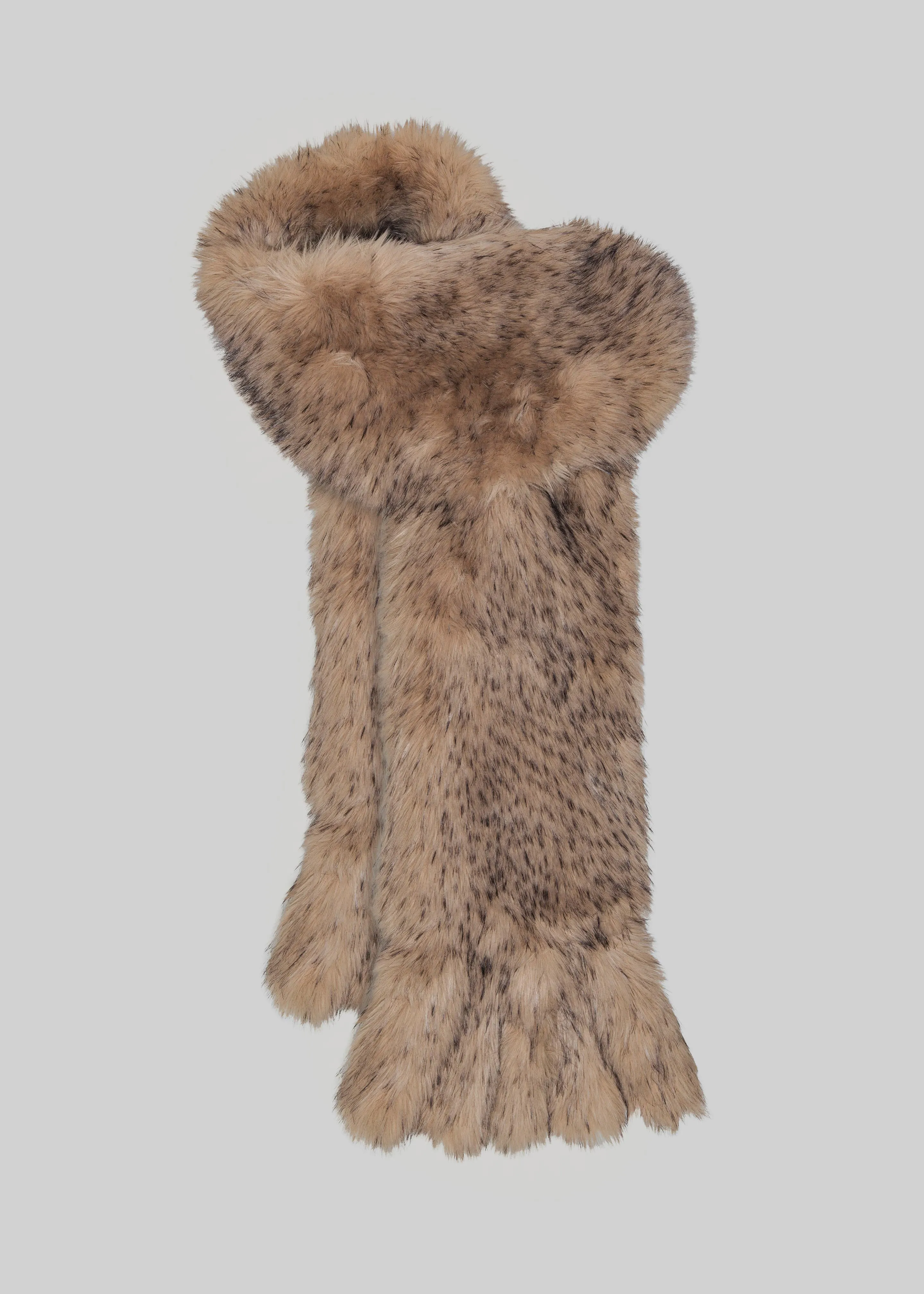 Rotate Faux Fur Scarf - Nougat sold by Frankie Shop product image thumbnail 3