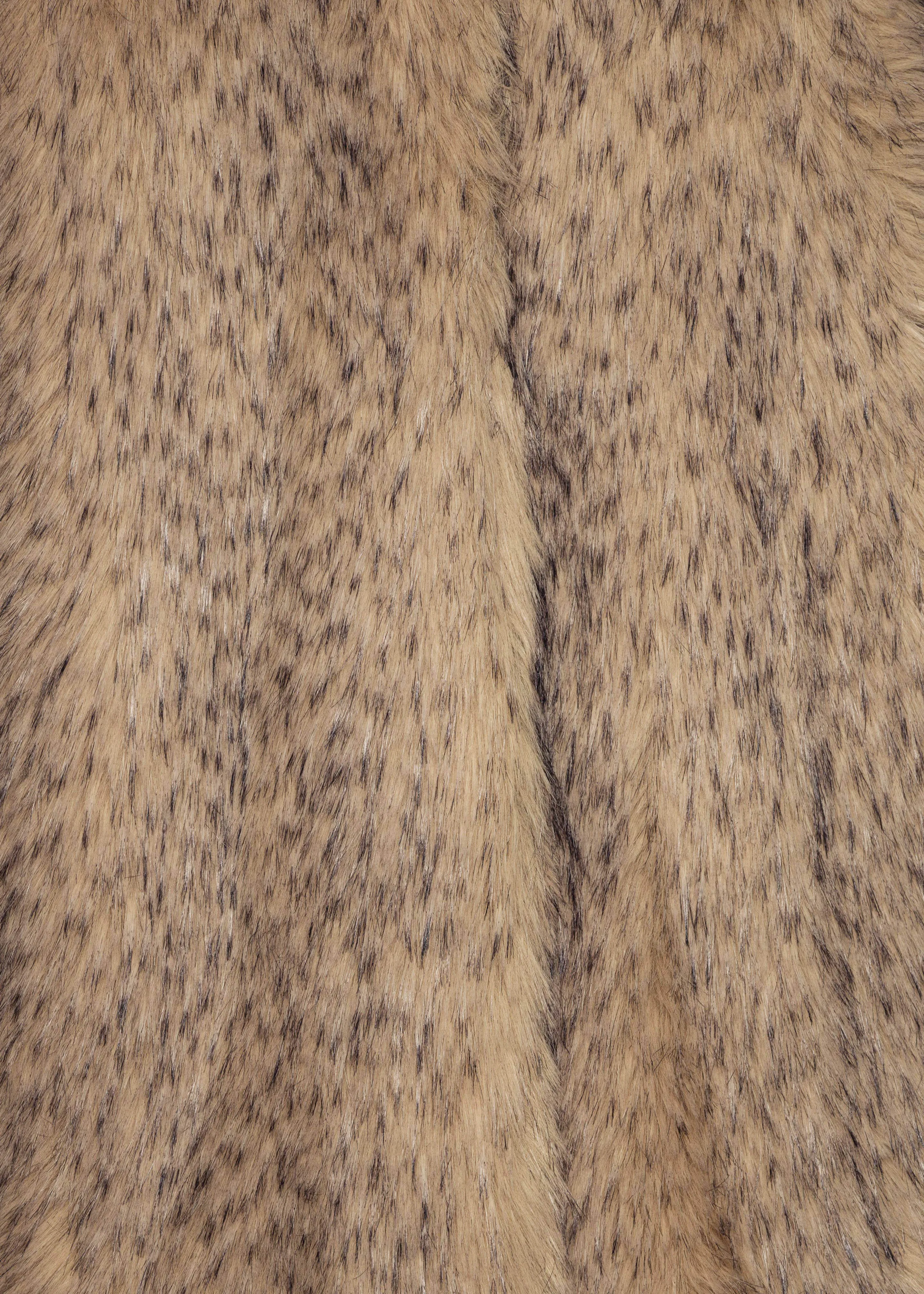 Rotate Faux Fur Long Coat - Nougat sold by Frankie Shop product image thumbnail 4
