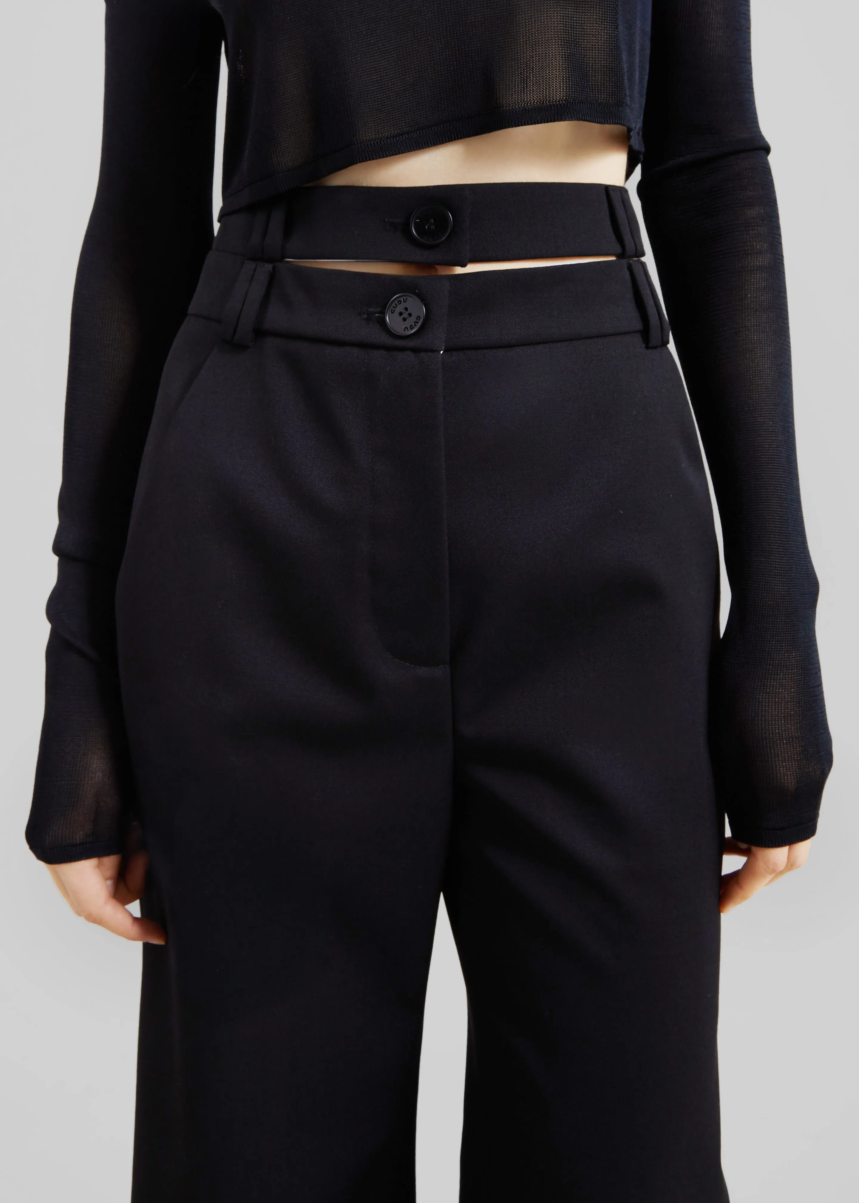 Gudu Trousers #03 - Black sold by Frankie Shop product image thumbnail 3