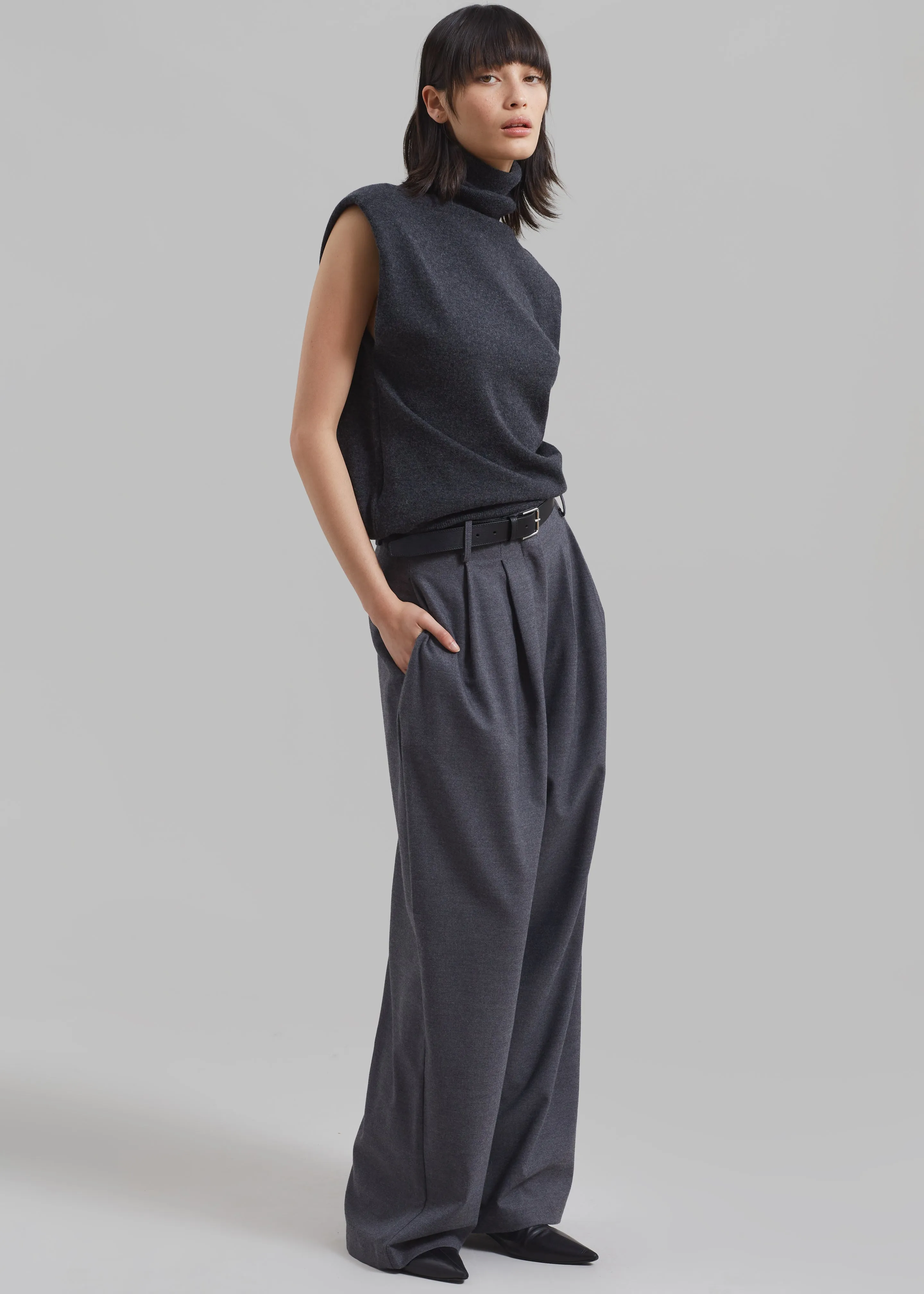 Marley Wide Pants - Grey sold by Frankie Shop product image thumbnail 3