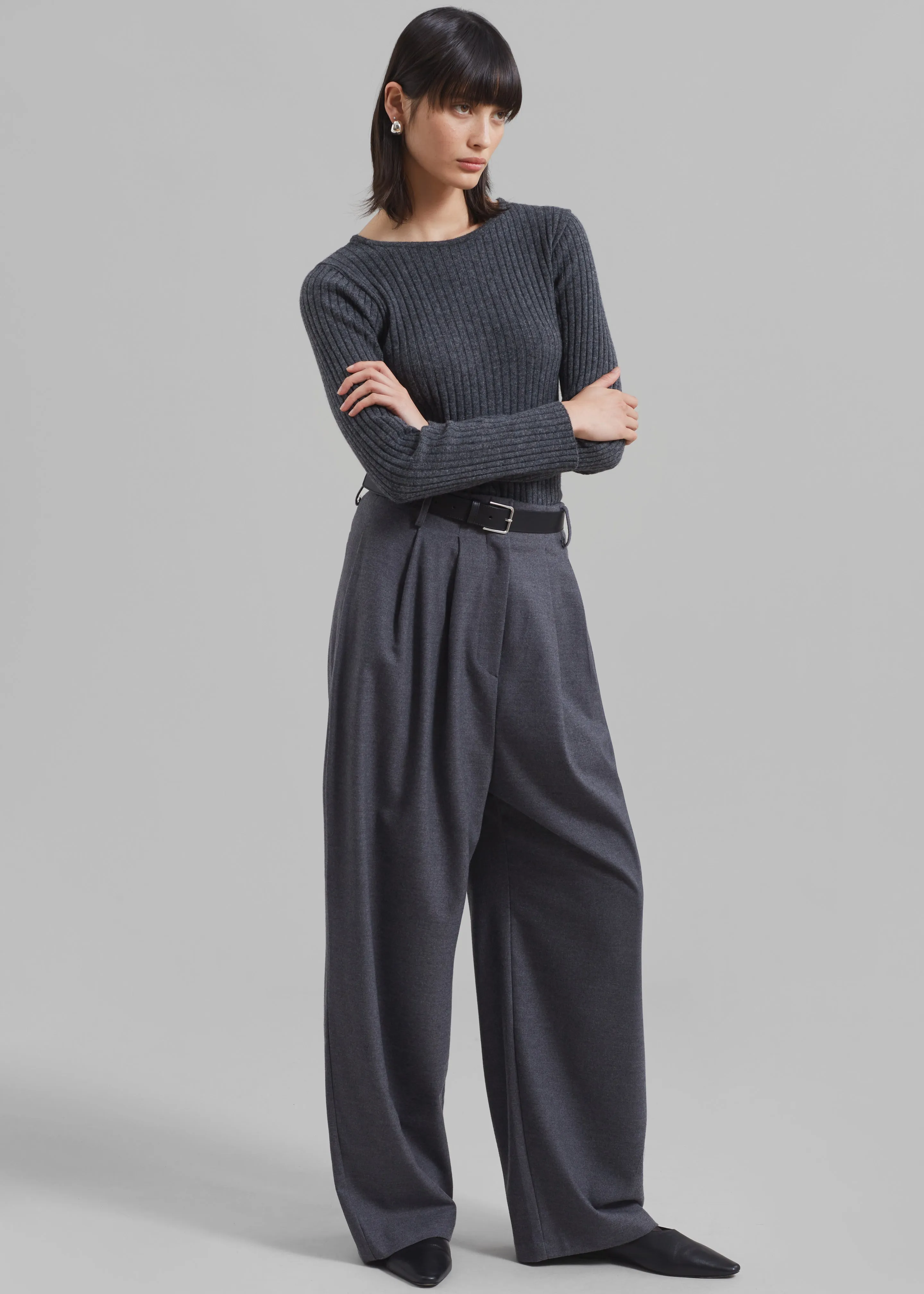 Marley Wide Pants - Grey sold by Frankie Shop product image thumbnail 5