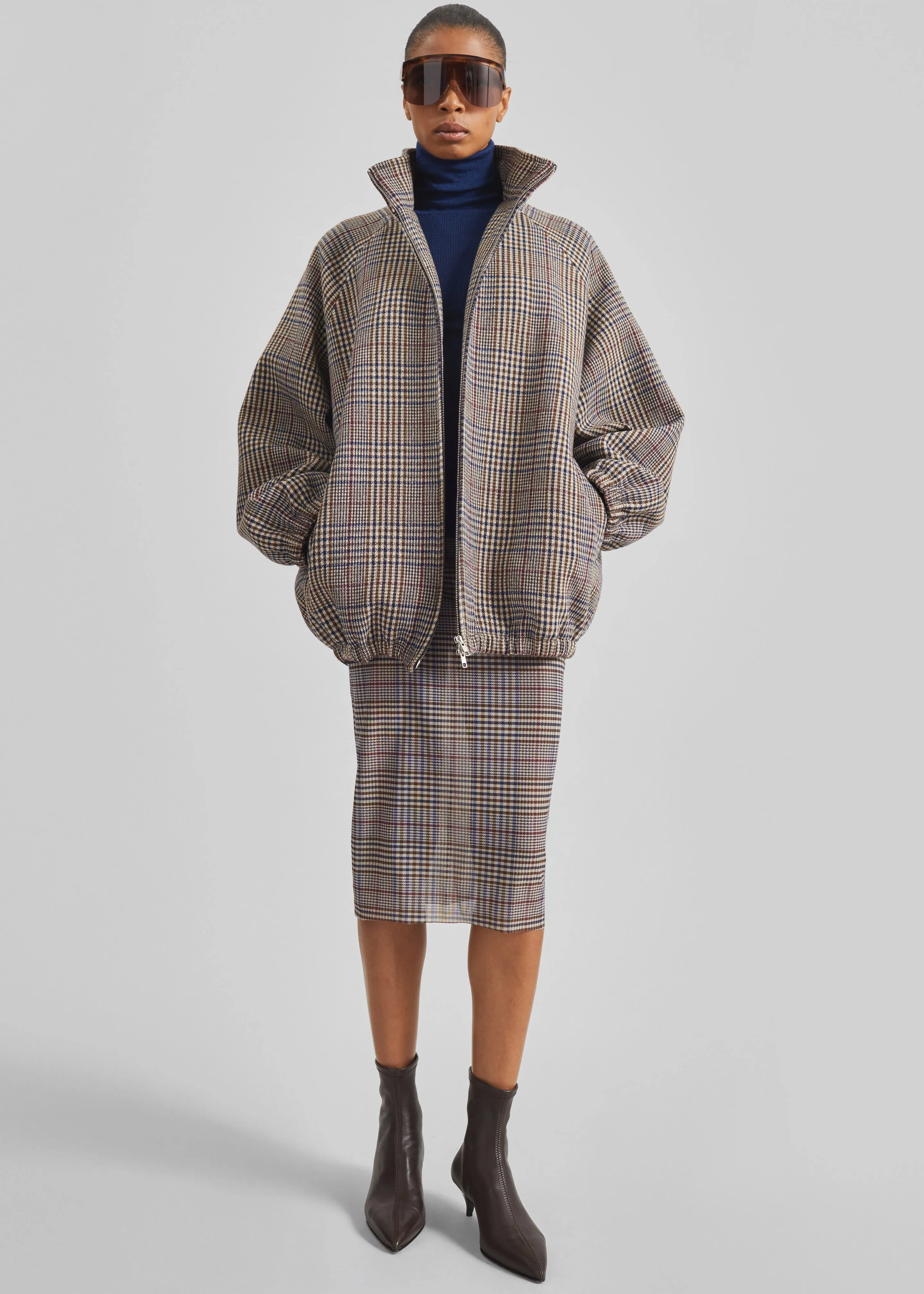 Utica Thin Turtleneck Sweater - Blue sold by Frankie Shop