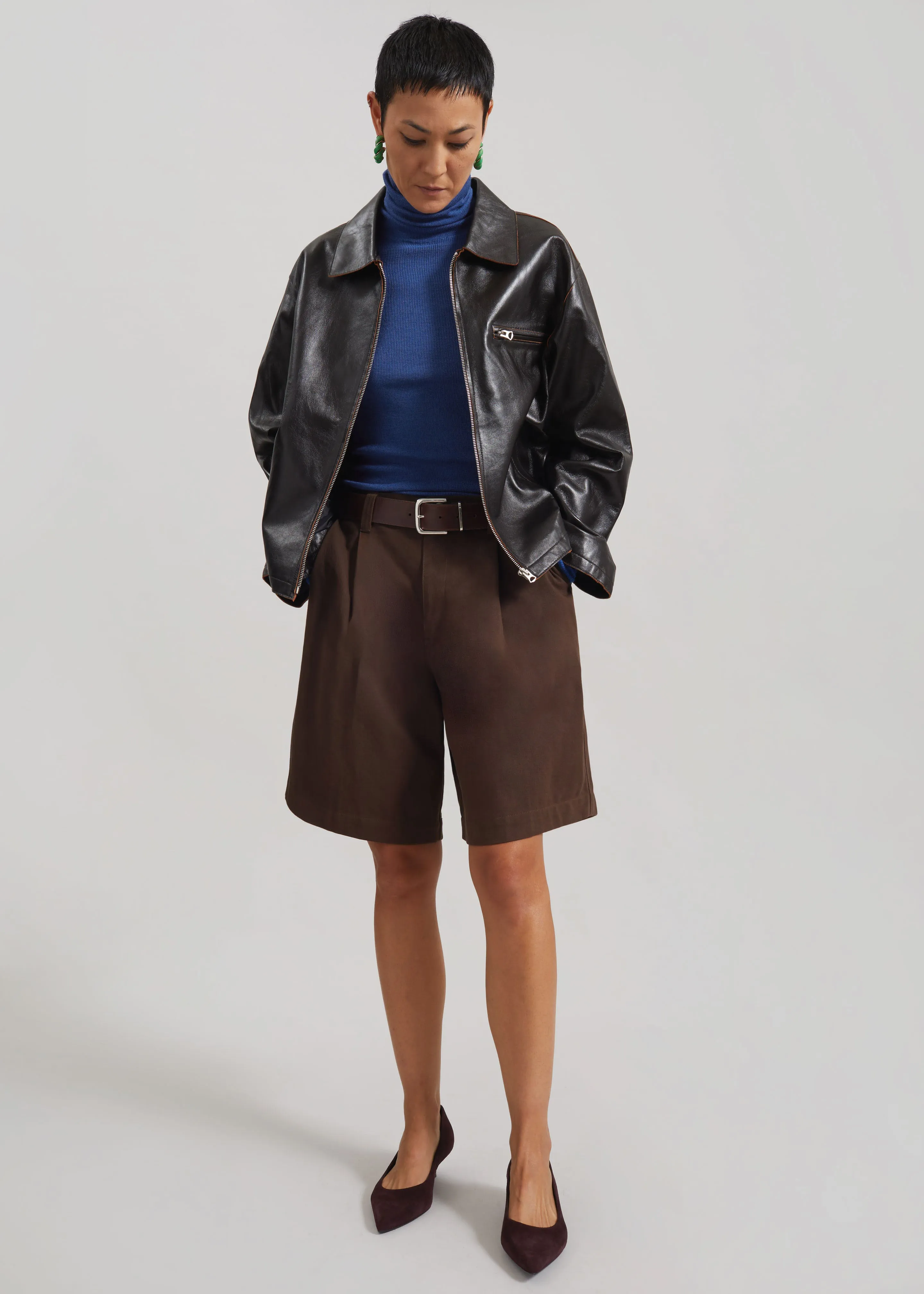 Utica Thin Turtleneck Sweater - Blue sold by Frankie Shop product image thumbnail 3