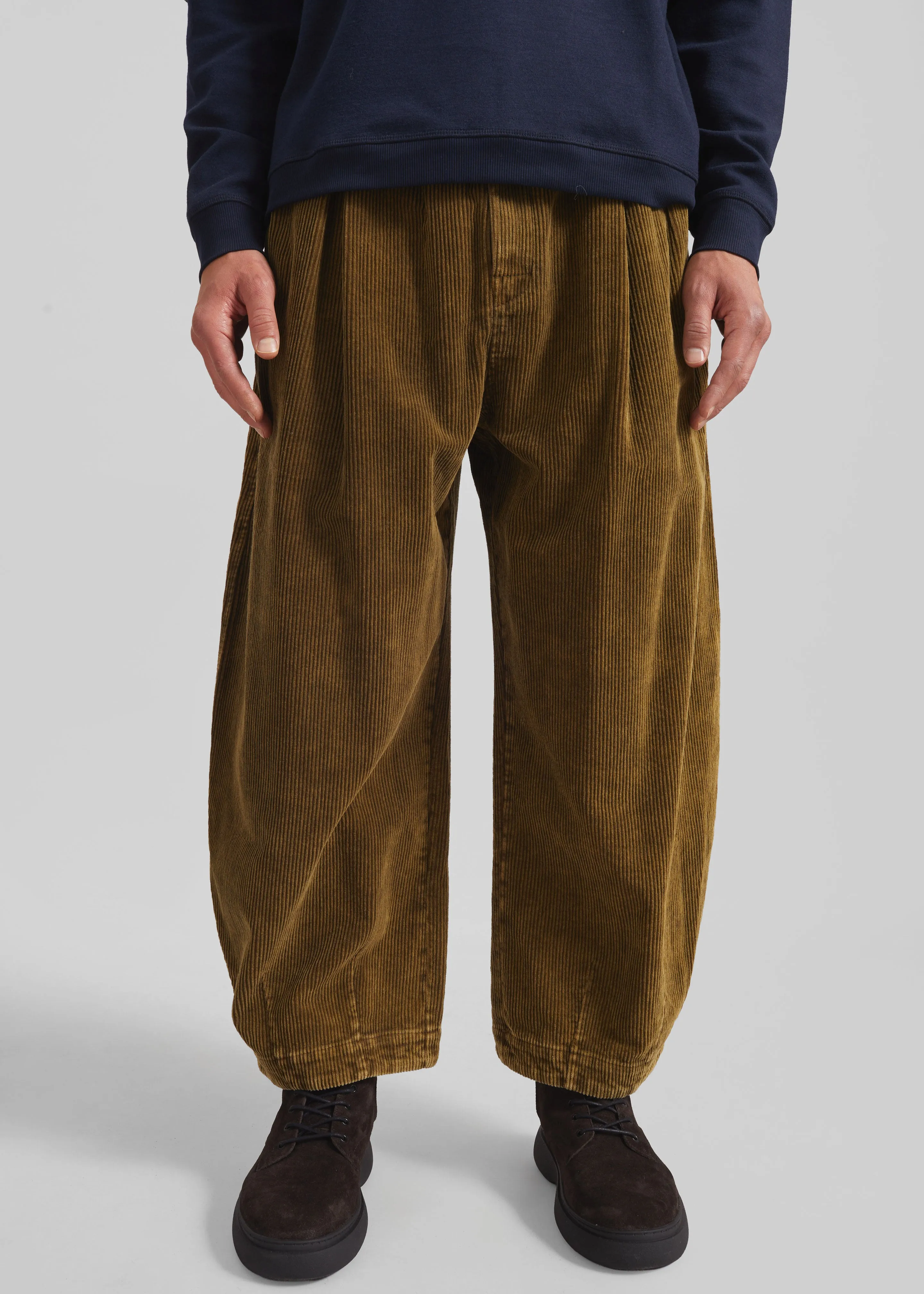 Telfer Corduroy Balloon Pants - Dark Olive sold by Frankie Shop product image thumbnail 4