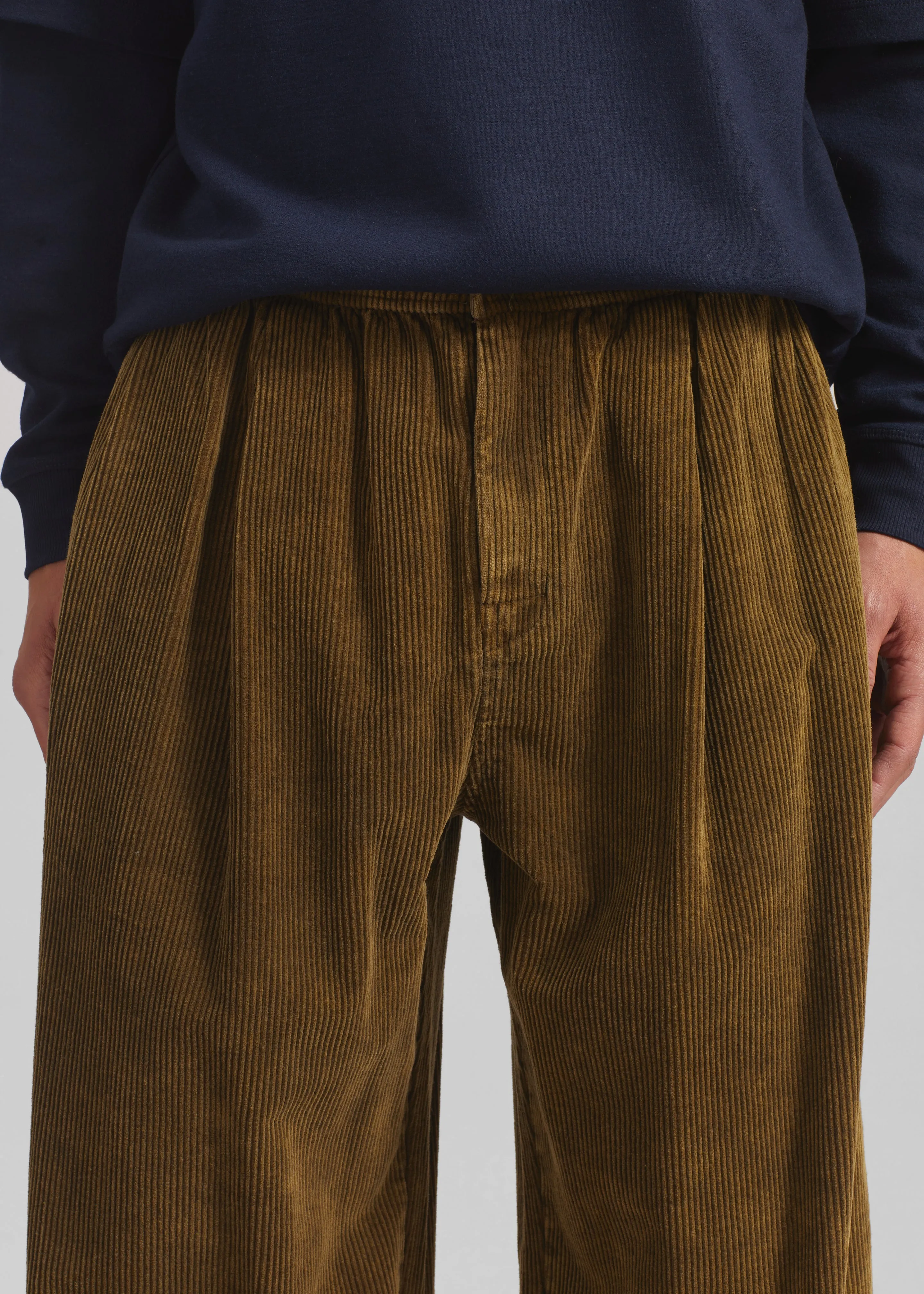 Telfer Corduroy Balloon Pants - Dark Olive sold by Frankie Shop product image thumbnail 3