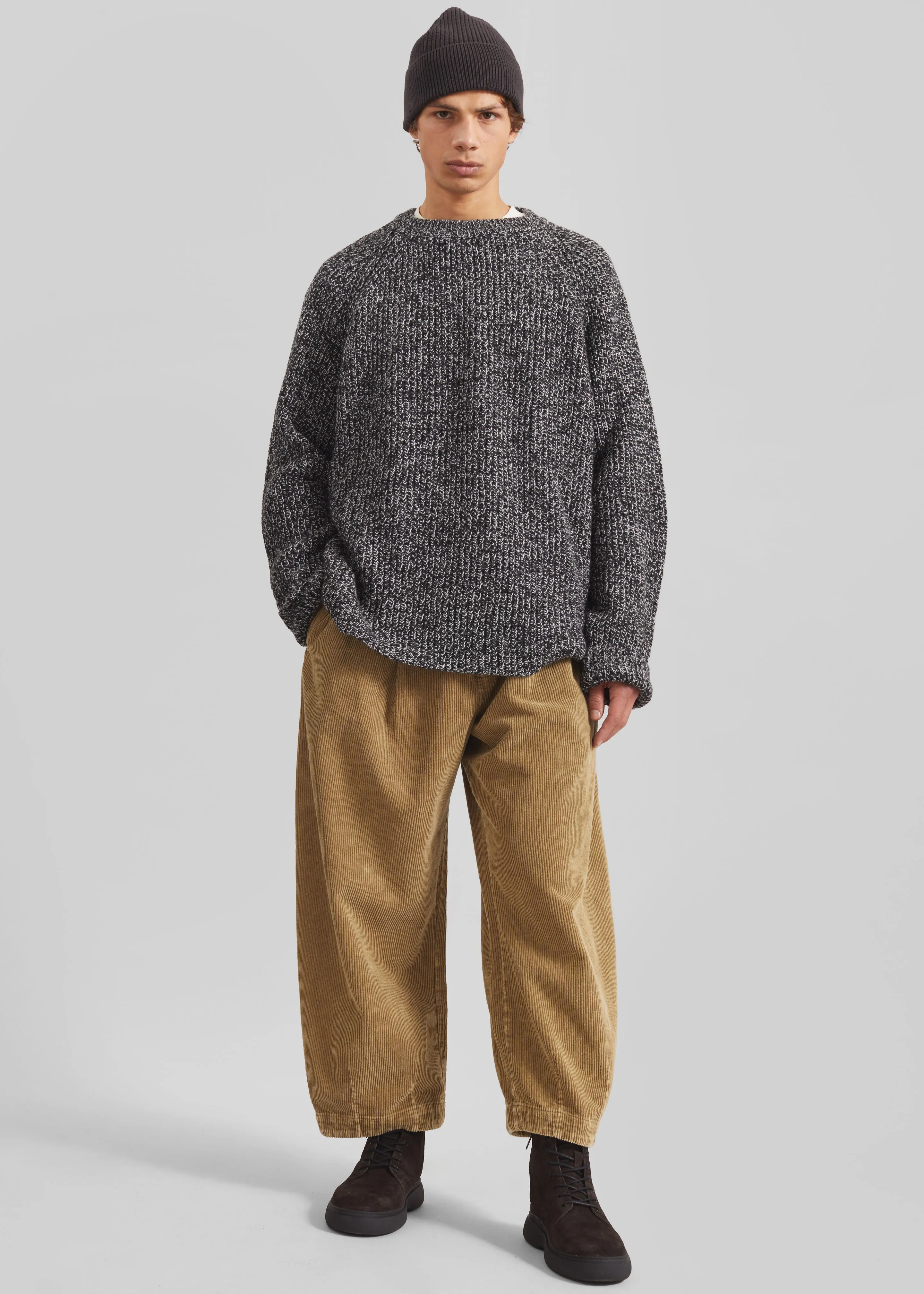 Telfer Corduroy Balloon Pants - Beige sold by Frankie Shop