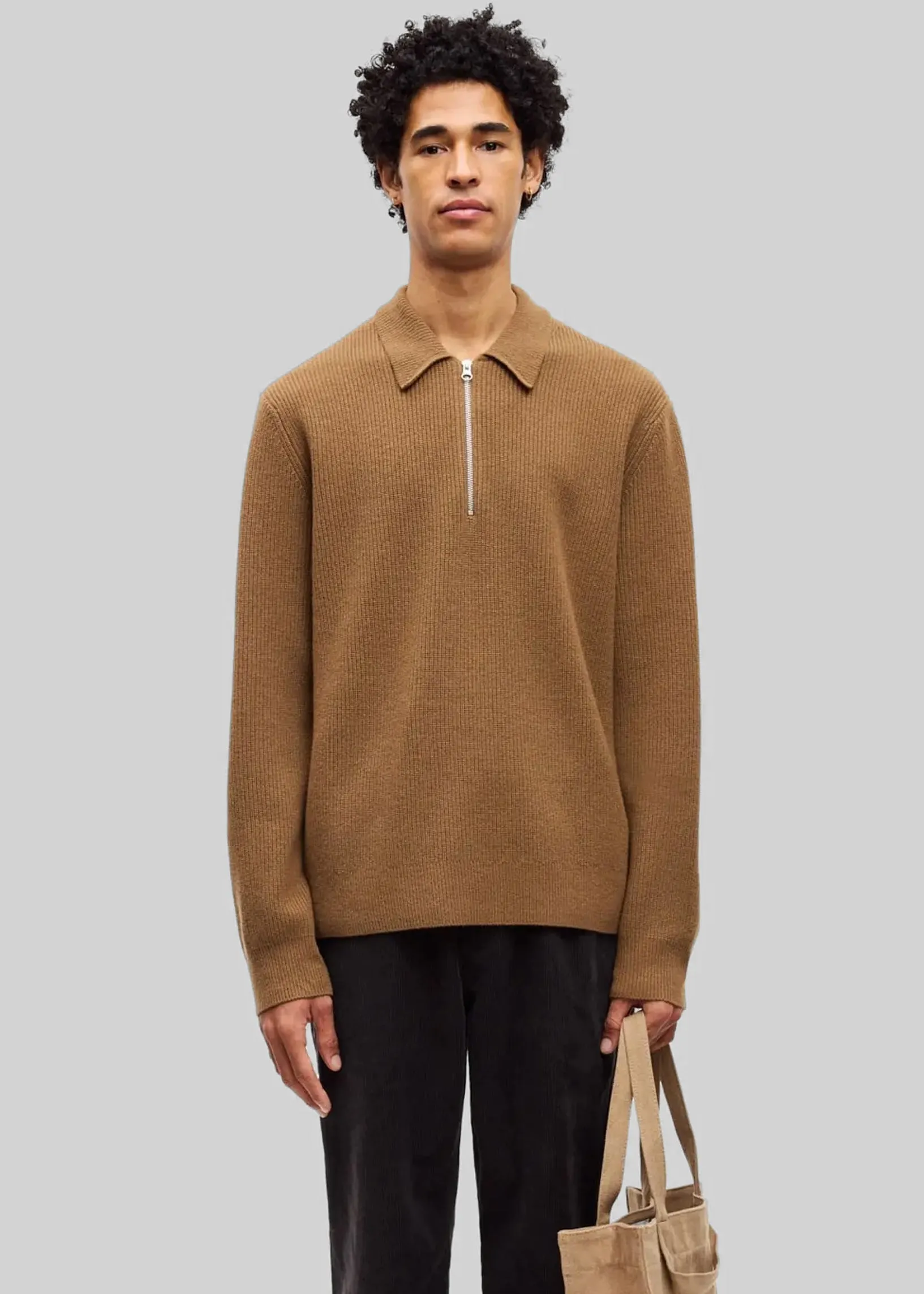 Samsøe Samsøe Saisaks Hz Polo - Otter sold by Frankie Shop