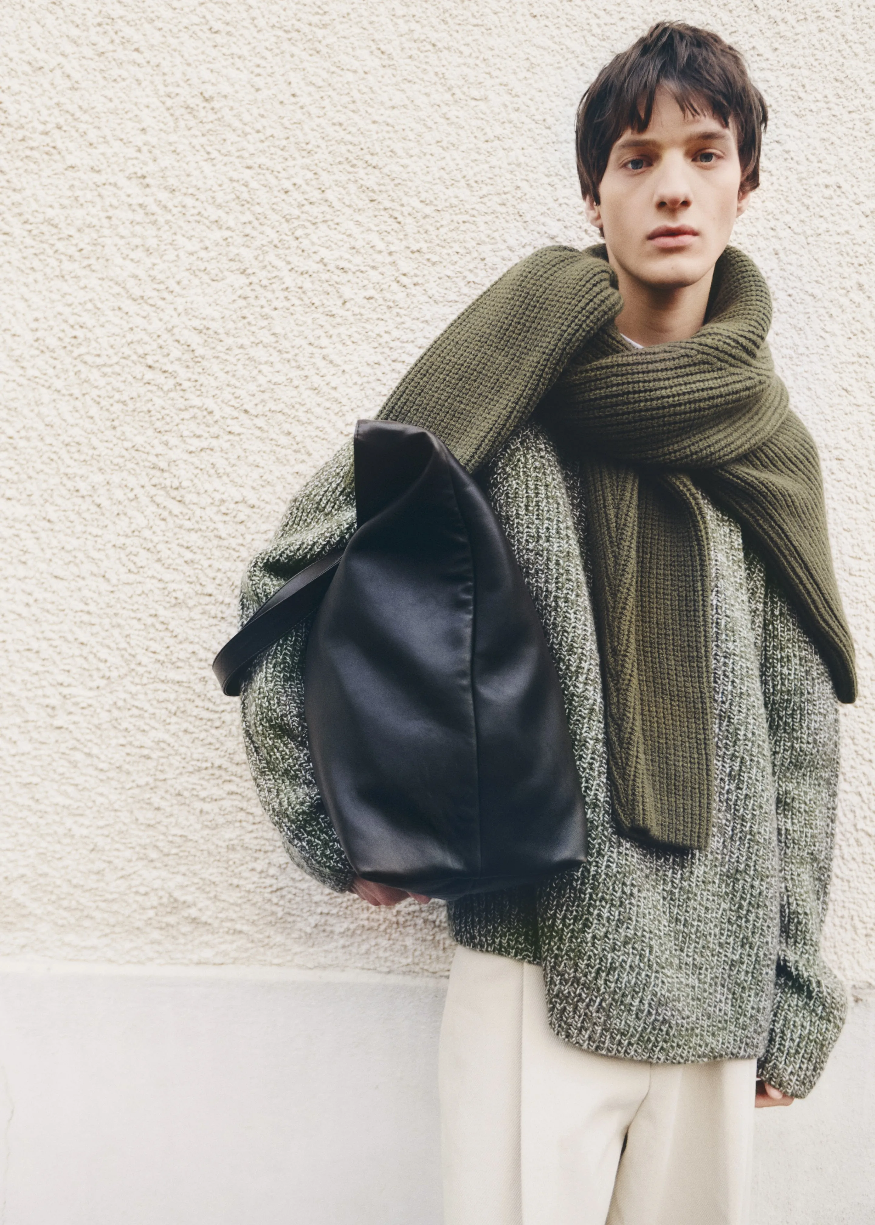 Carter Crew Neck Sweater - Olive/White sold by Frankie Shop product image thumbnail 2