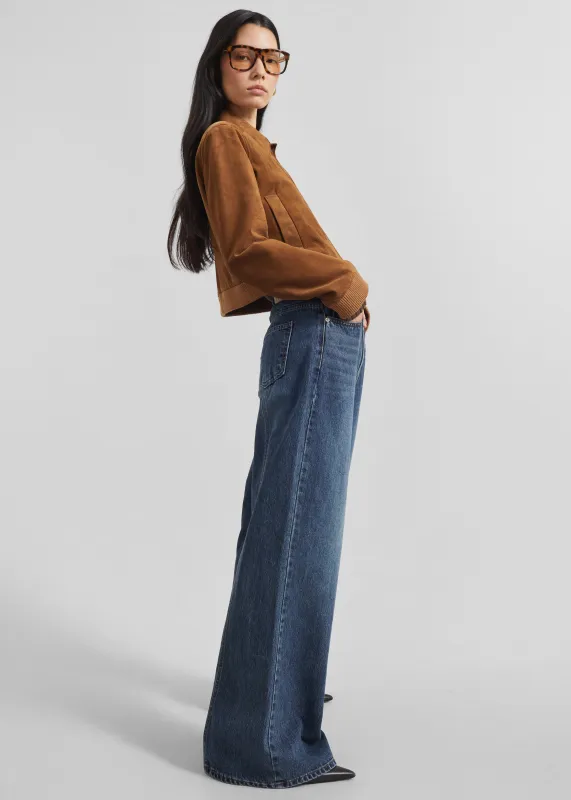 Larvik Wide Jeans - Medium Wash sold by Frankie Shop