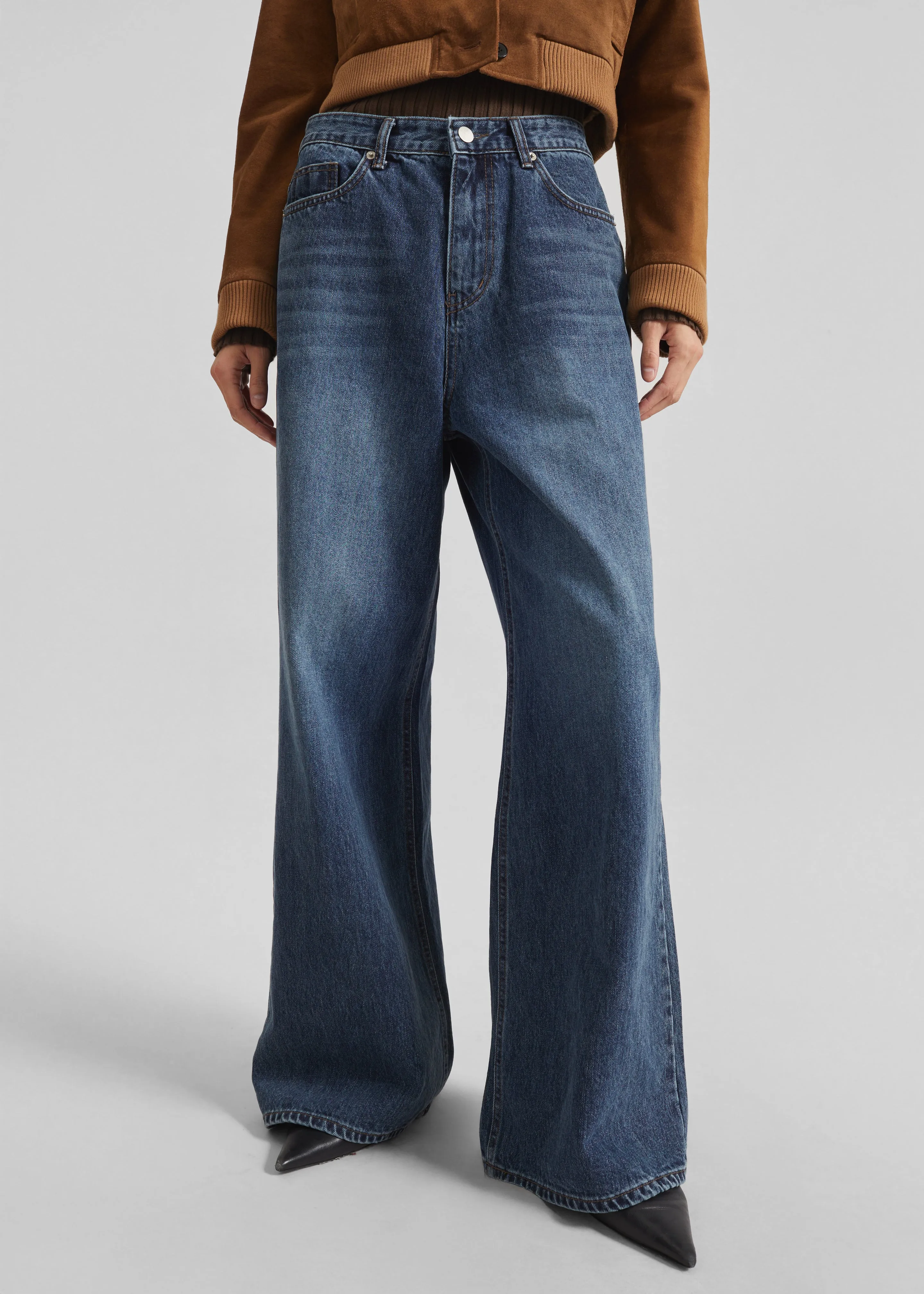 Larvik Wide Jeans - Medium Wash sold by Frankie Shop product image thumbnail 3