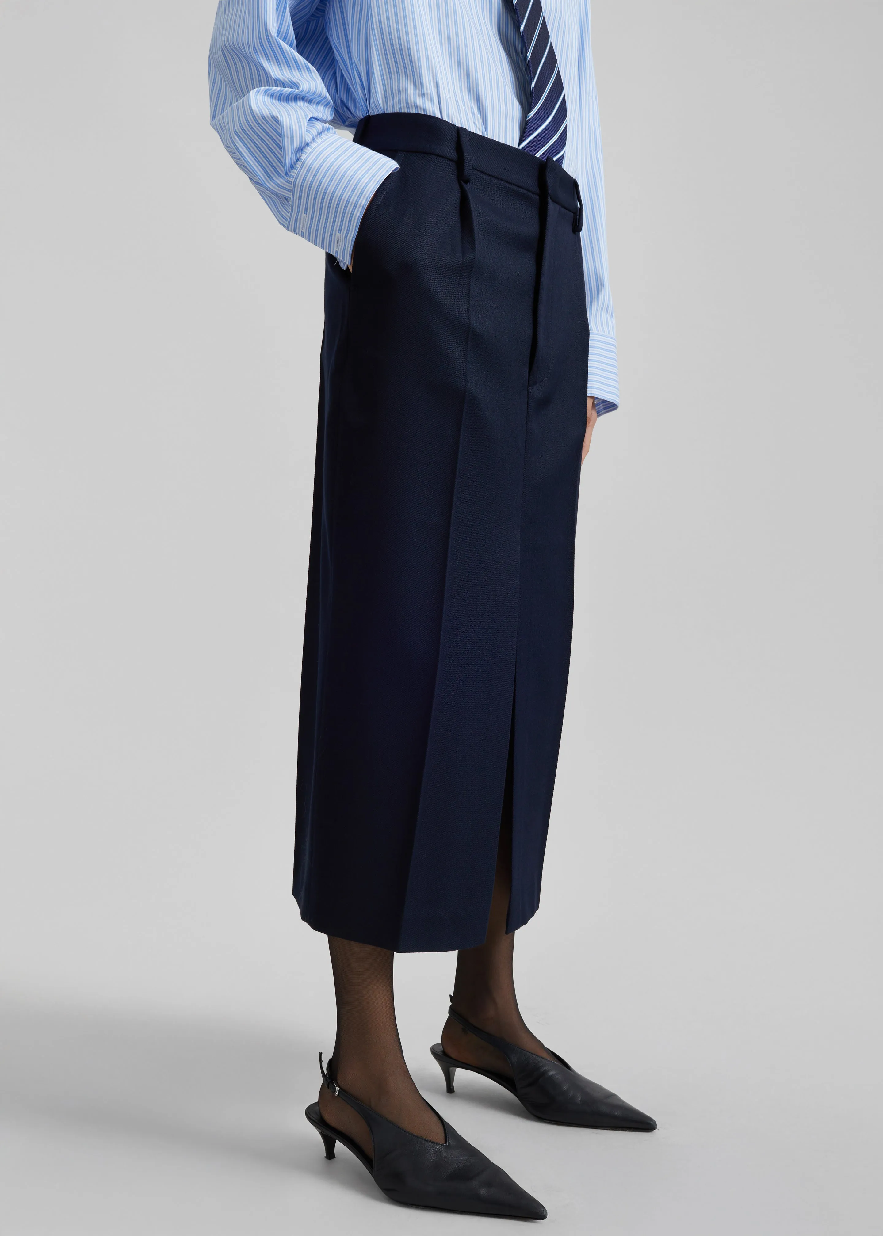 Covert Fold Tube Skirt - Navy sold by Frankie Shop product image thumbnail 3