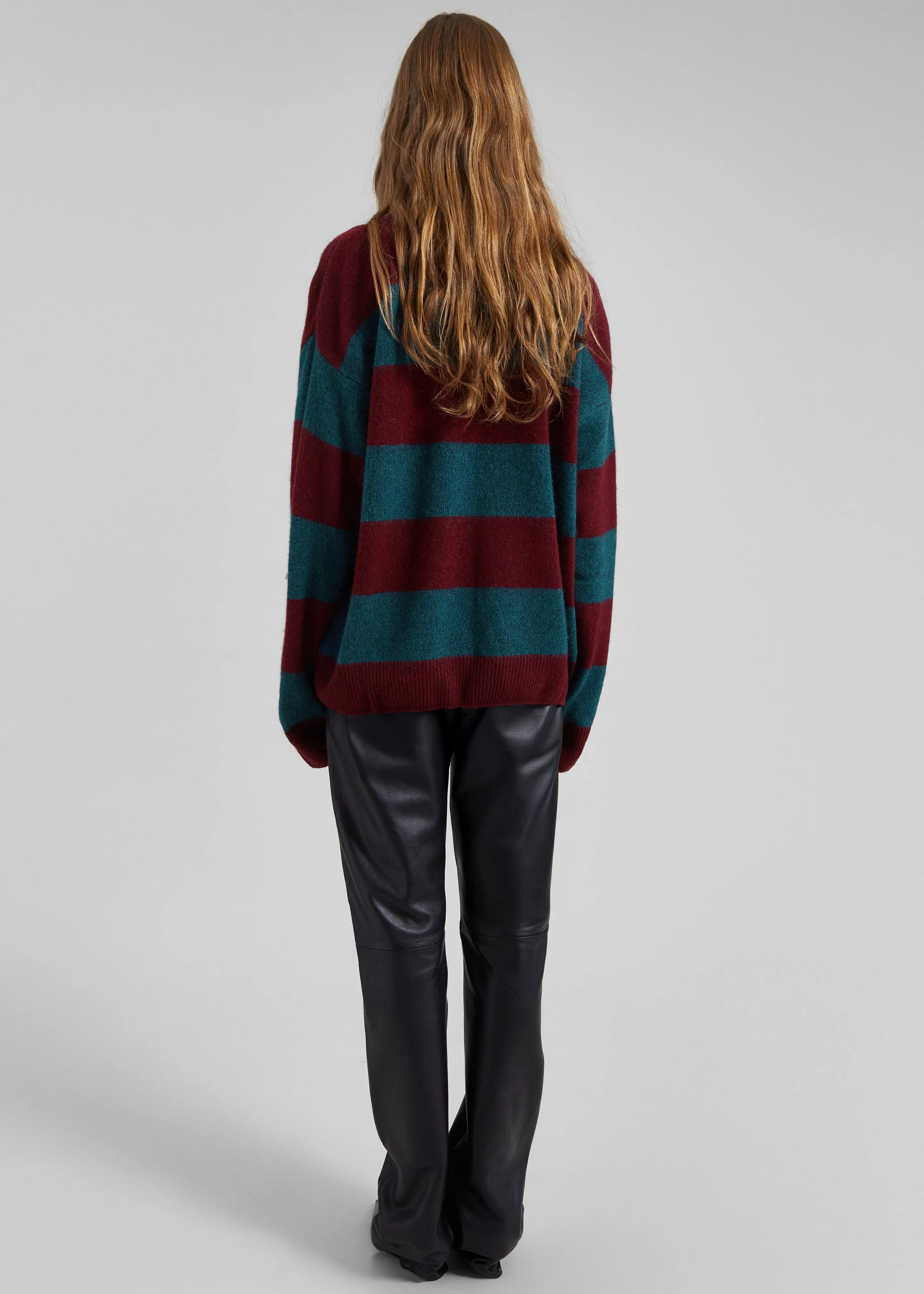 Amish Supplies Crewneck Sweater - Brick/Peacock sold by Frankie Shop product image thumbnail 5