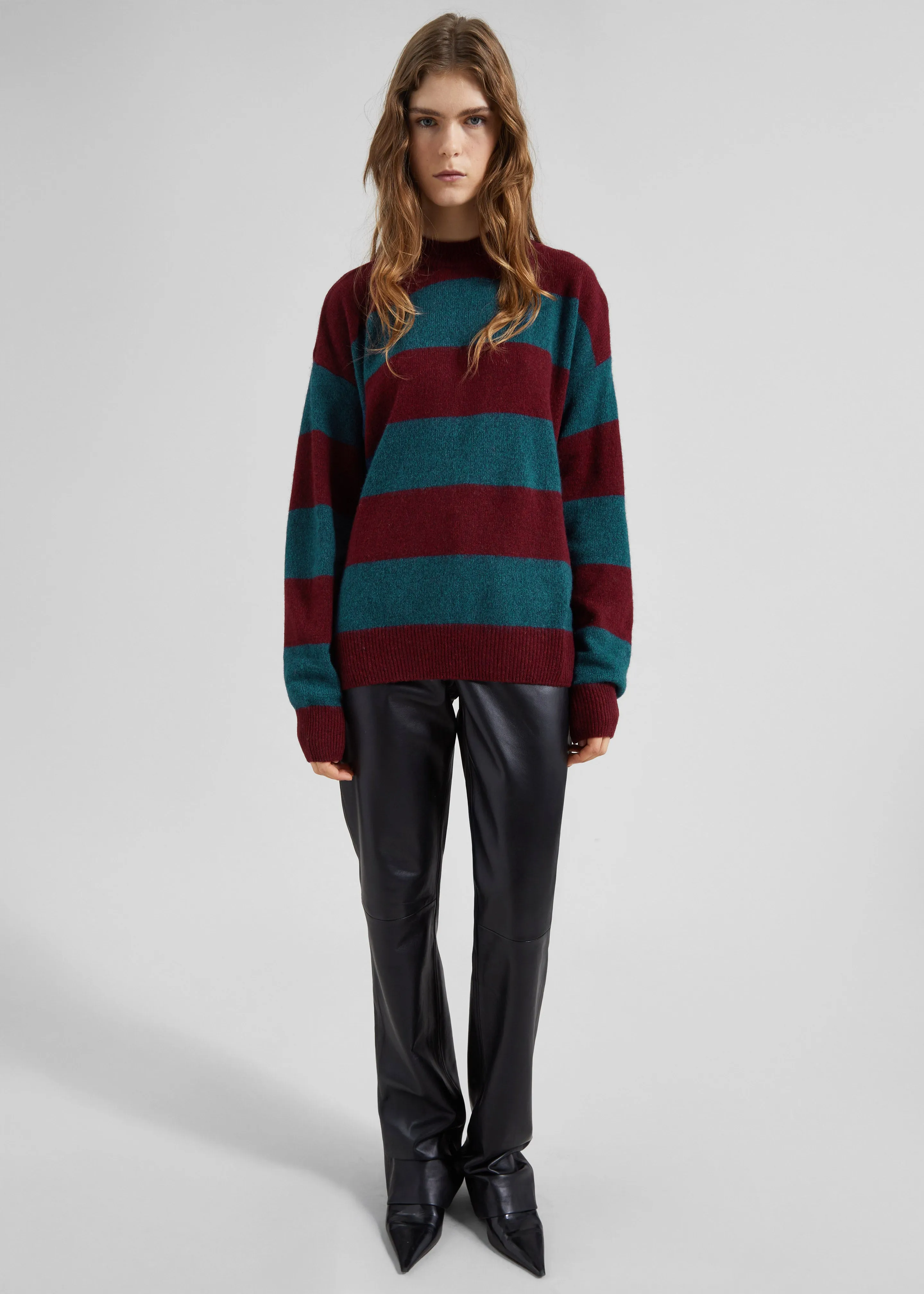 Amish Supplies Crewneck Sweater - Brick/Peacock sold by Frankie Shop product image thumbnail 2