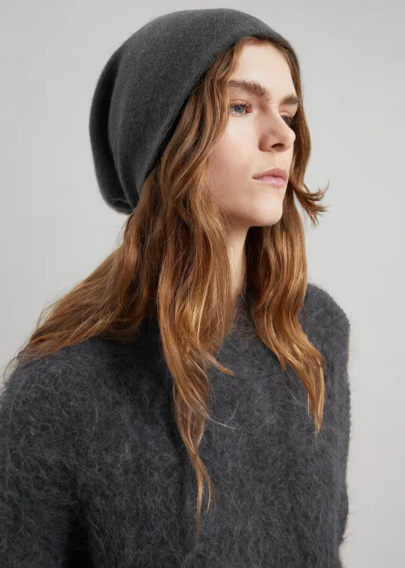 Inko Cashmere Beanie - Dark Grey sold by Frankie Shop