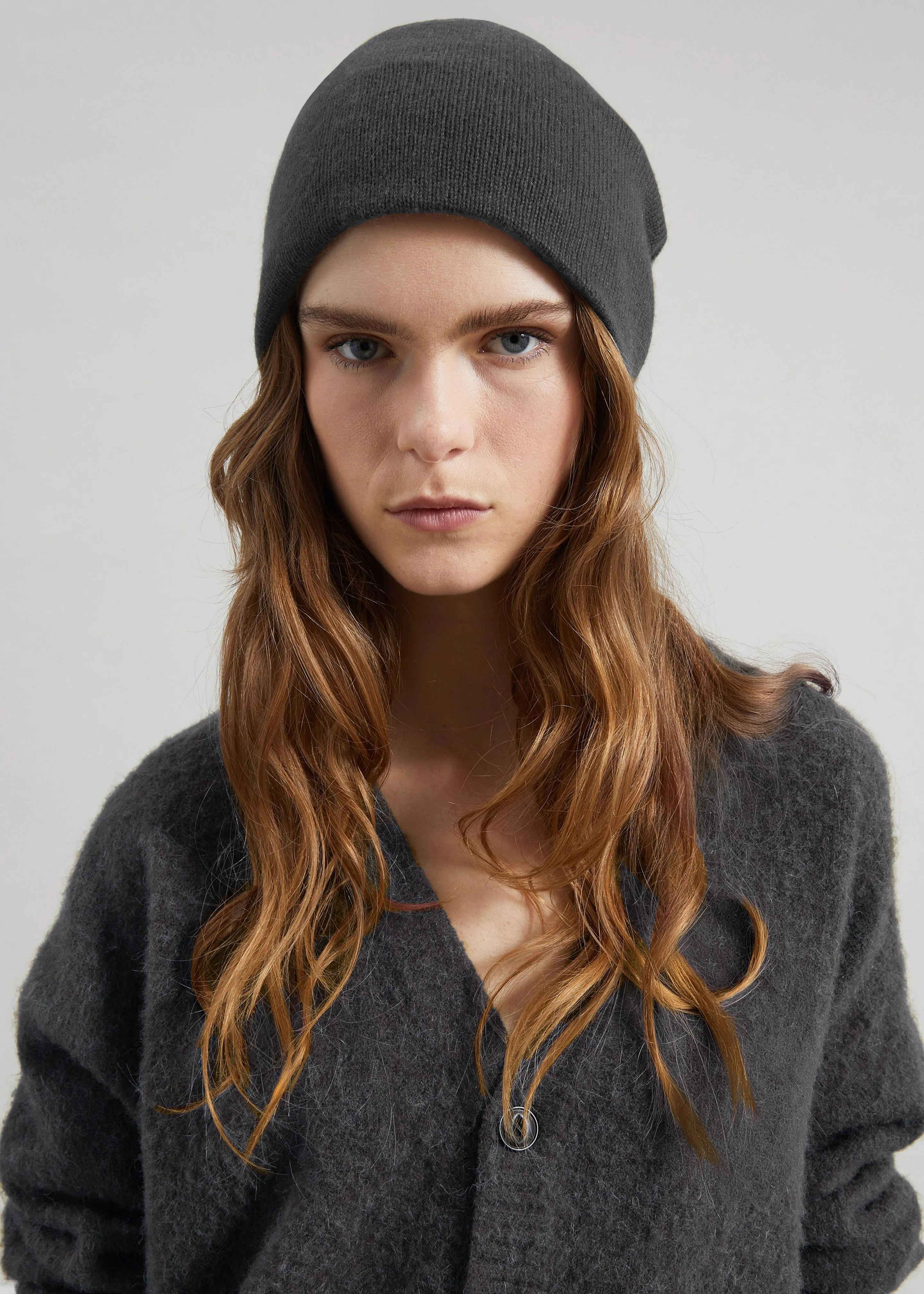 Inko Cashmere Beanie - Dark Grey sold by Frankie Shop product image thumbnail 3