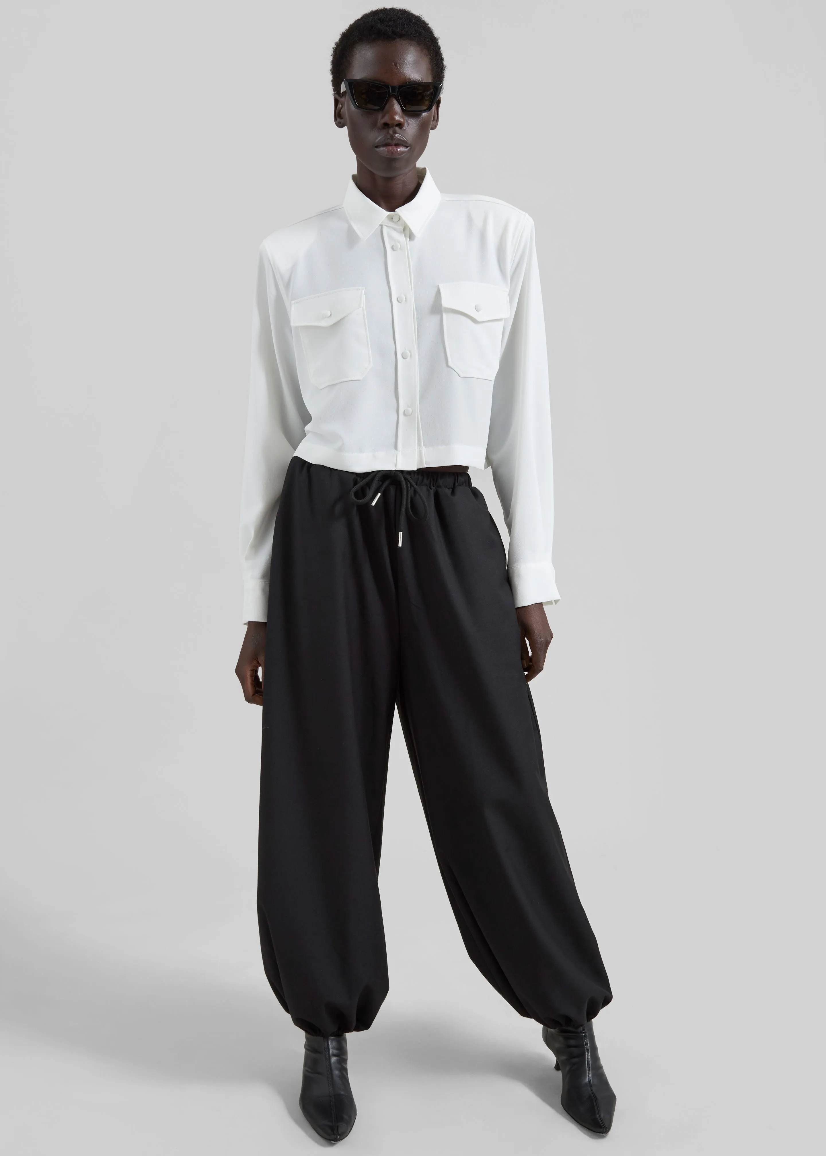 Visen Padded Boxy Shirt - White sold by Frankie Shop product image thumbnail 2