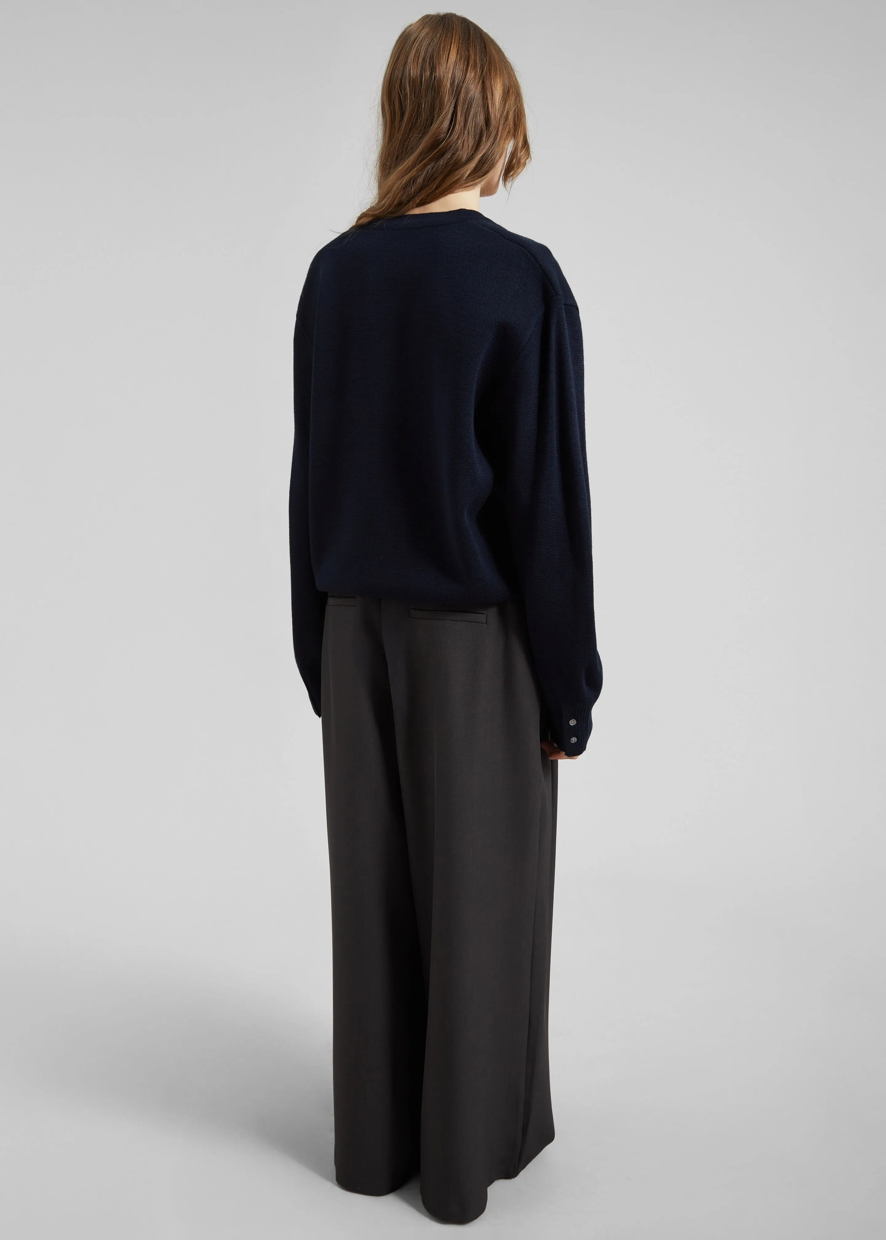 Ramsen Pleated Wide Trousers - Charcoal sold by Frankie Shop product image thumbnail 5