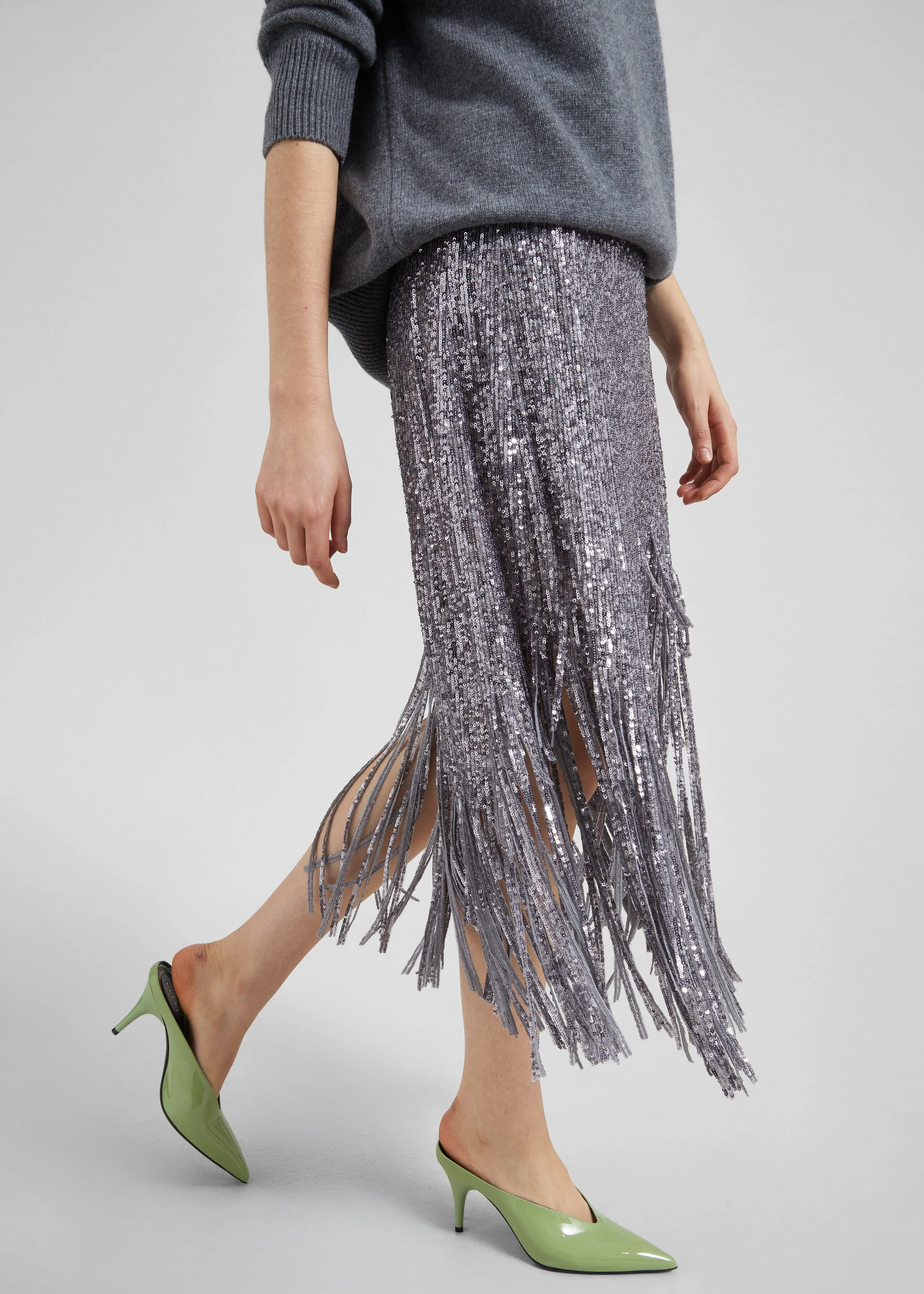 Bevza Sunbeams Skirt - Steel Grey sold by Frankie Shop product image thumbnail 3