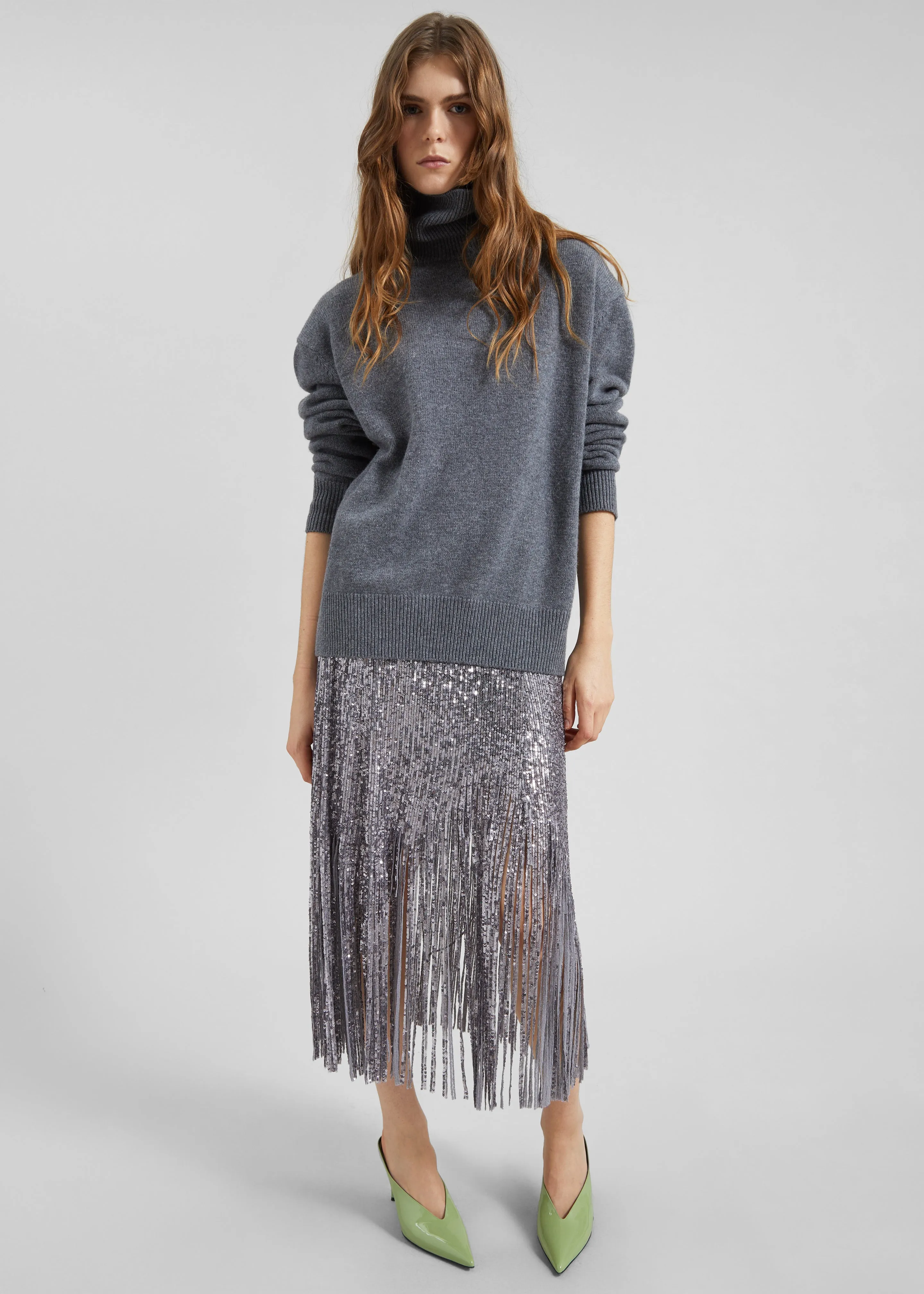 Bevza Sunbeams Skirt - Steel Grey sold by Frankie Shop product image thumbnail 2