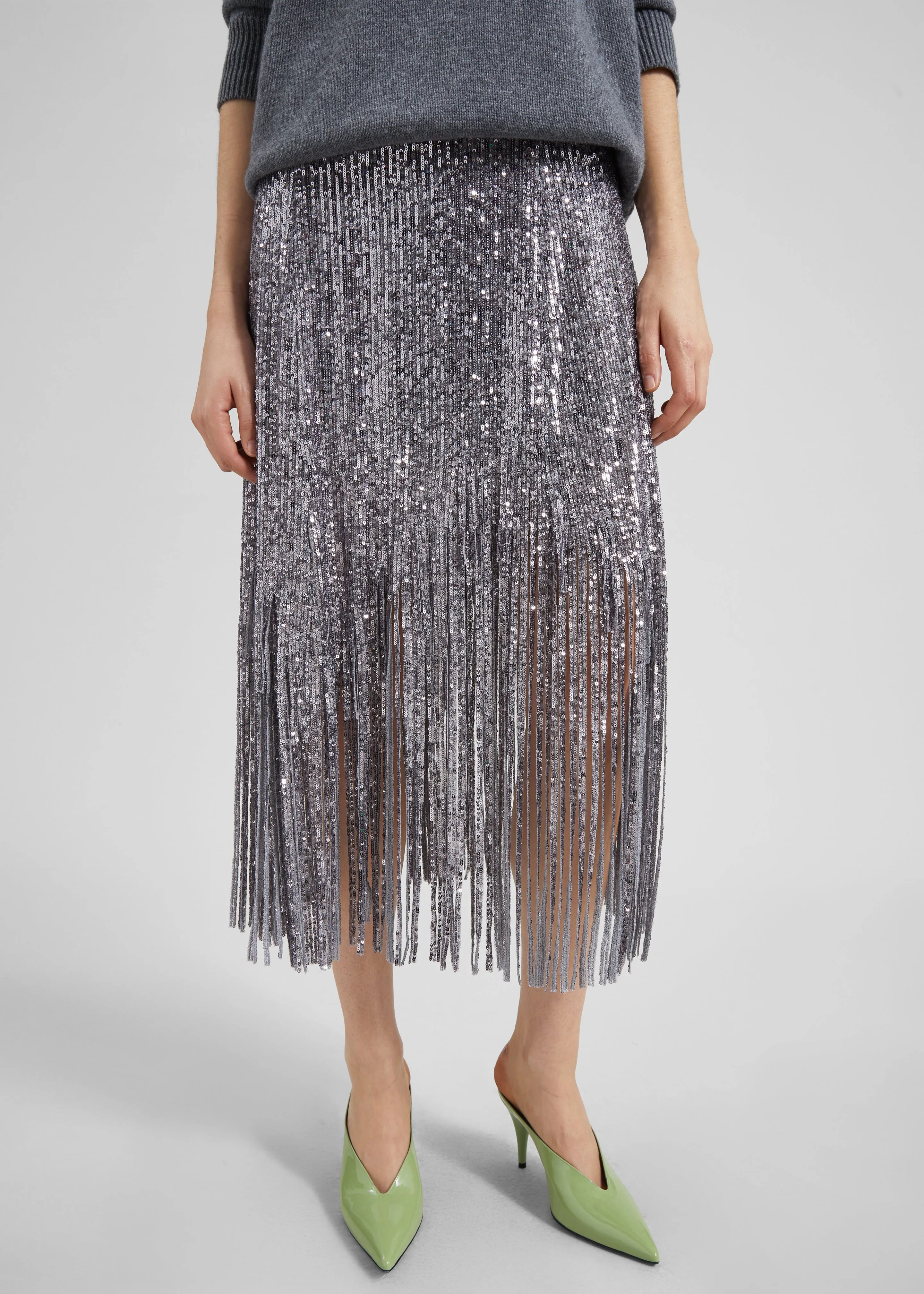 Bevza Sunbeams Skirt - Steel Grey sold by Frankie Shop product image thumbnail 5