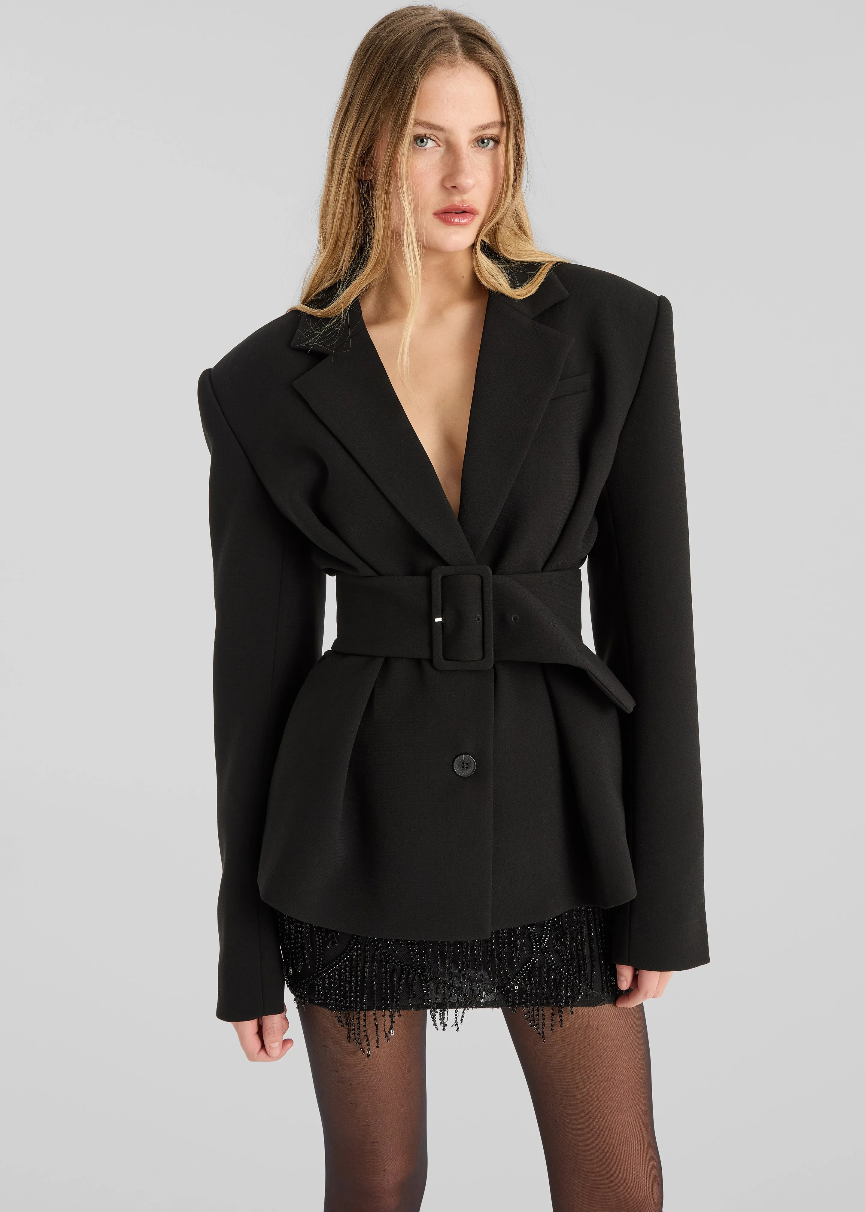 Rotate Sequins Mini Skirt - Black sold by Frankie Shop product image thumbnail 3