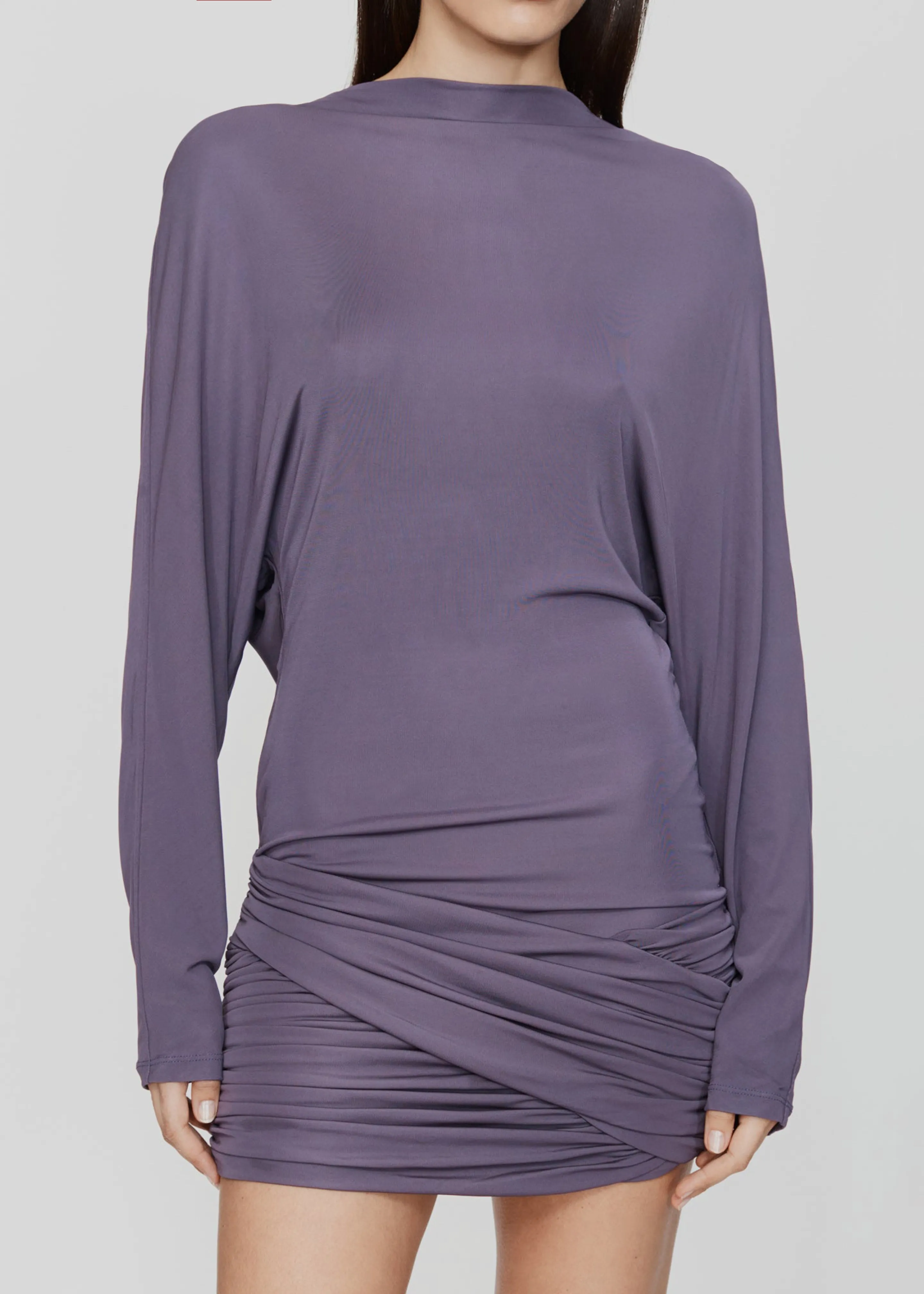 Christopher Esber Luna Draped Jersey Mini Dress - Washed Violet sold by Frankie Shop product image thumbnail 3