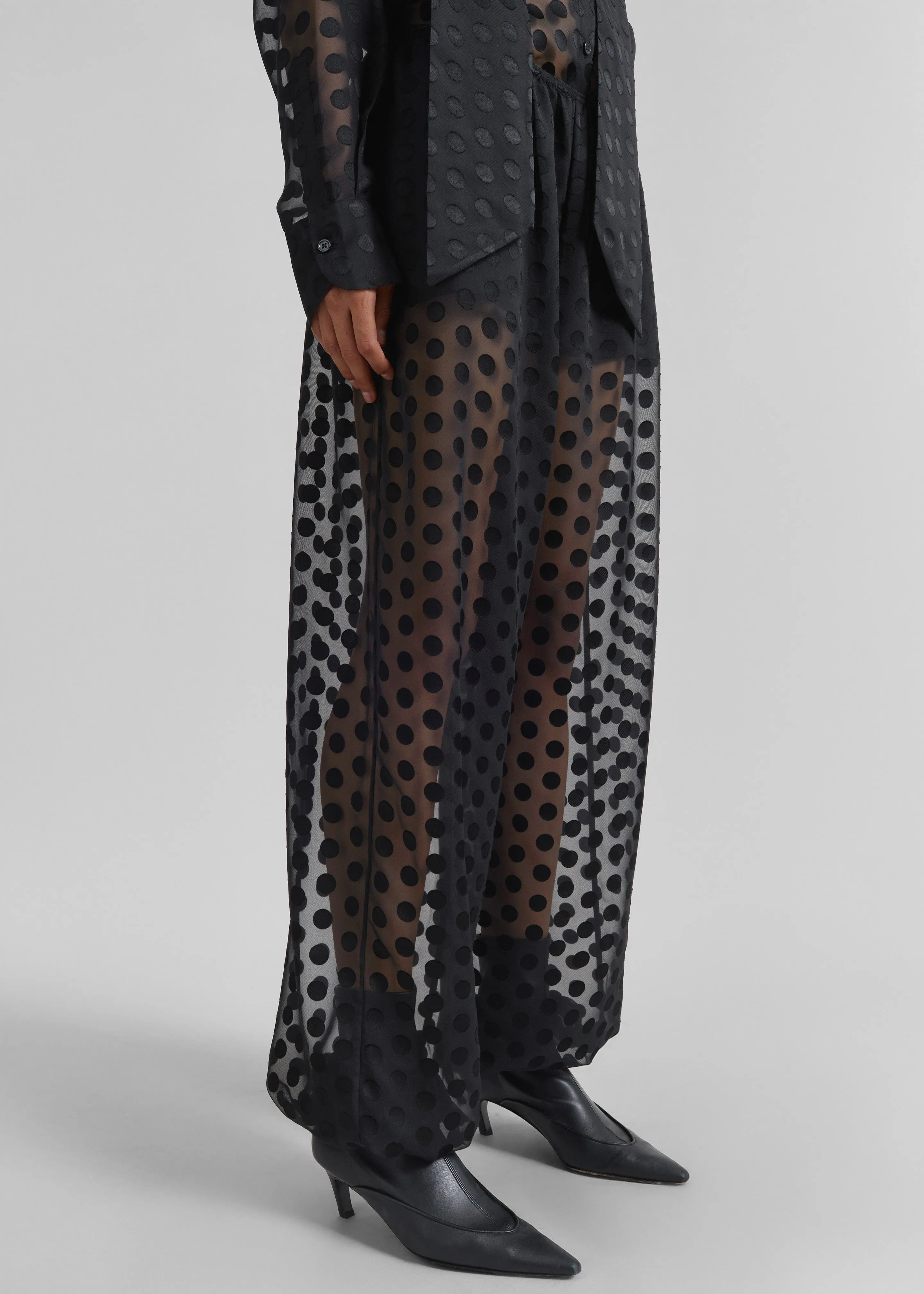 Orissa Sheer Balloon Pants - Black Polka Dot sold by Frankie Shop product image thumbnail 2