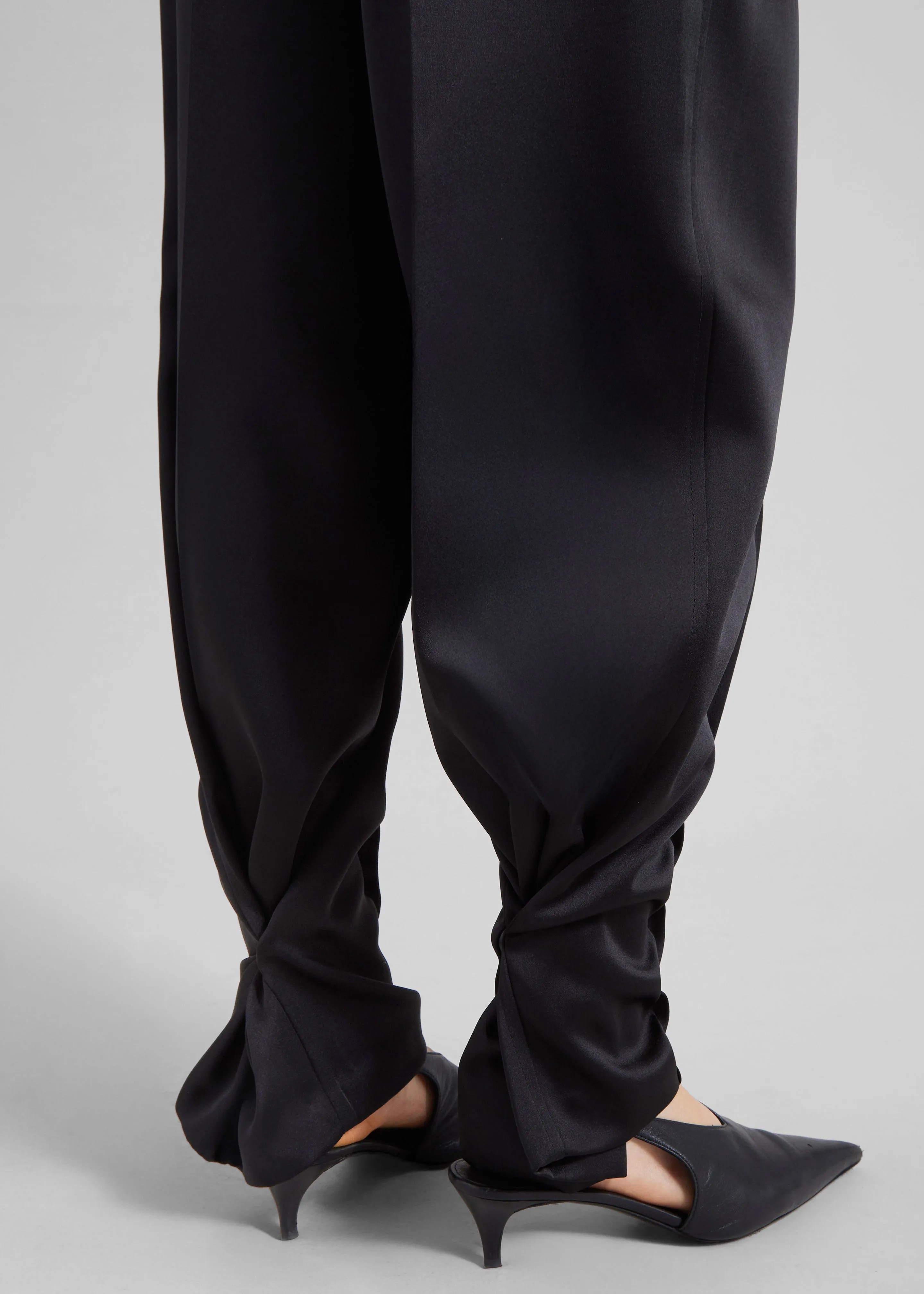 Rui Satin Trousers - Black sold by Frankie Shop product image thumbnail 4