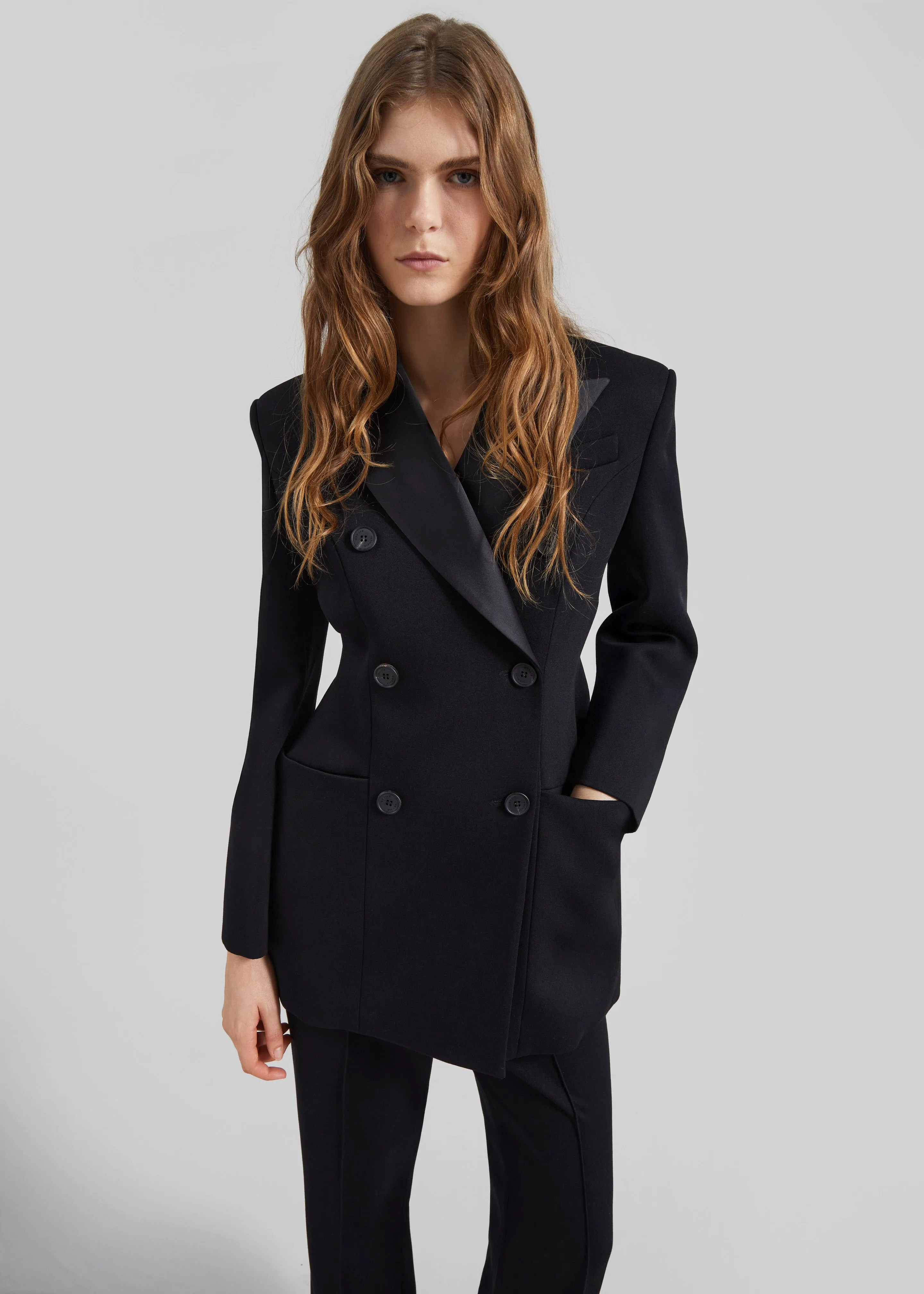 Dorotea Hourglass Smoking Blazer - Black sold by Frankie Shop product image thumbnail 5