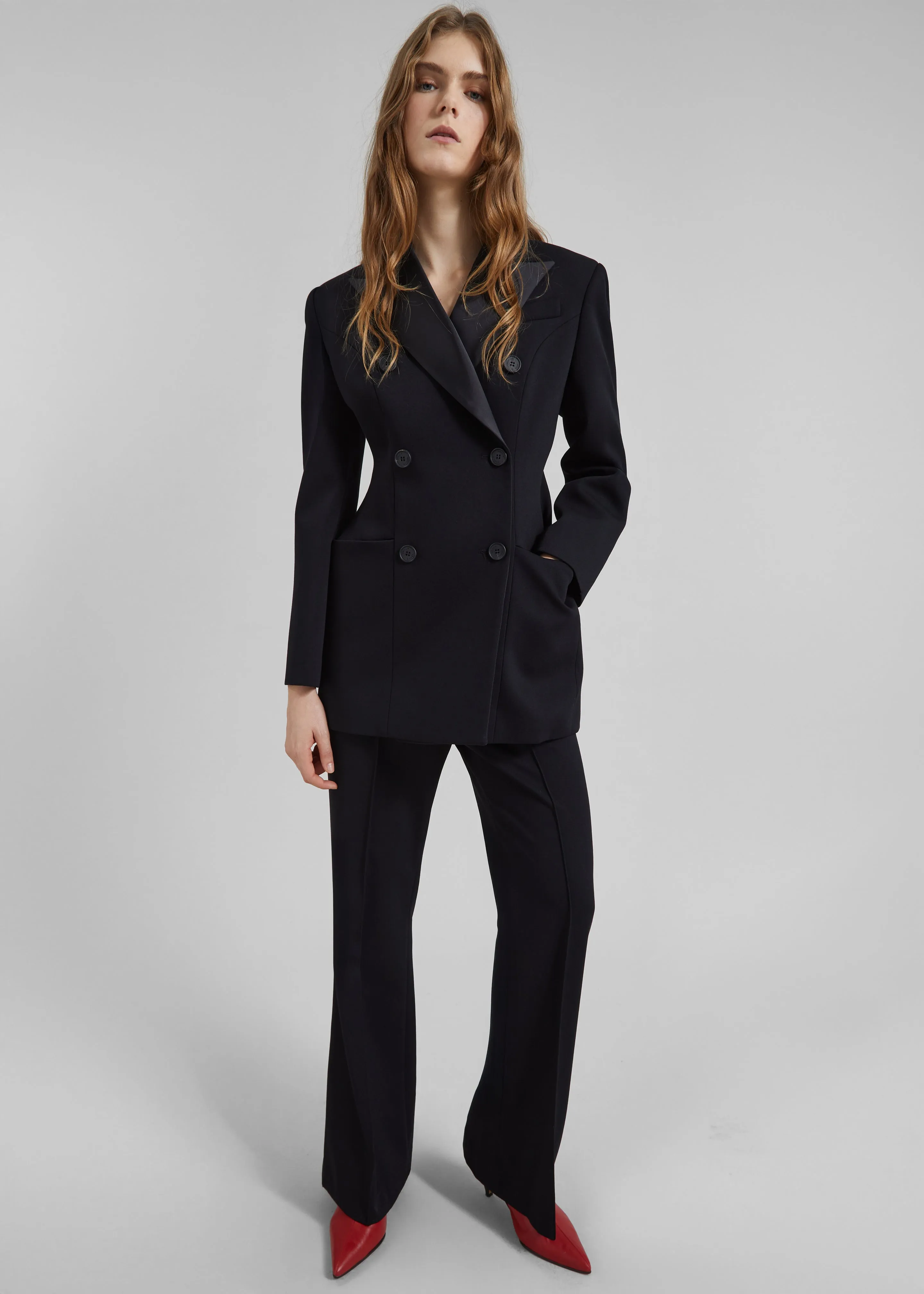 Dorotea Hourglass Smoking Blazer - Black sold by Frankie Shop product image thumbnail 2