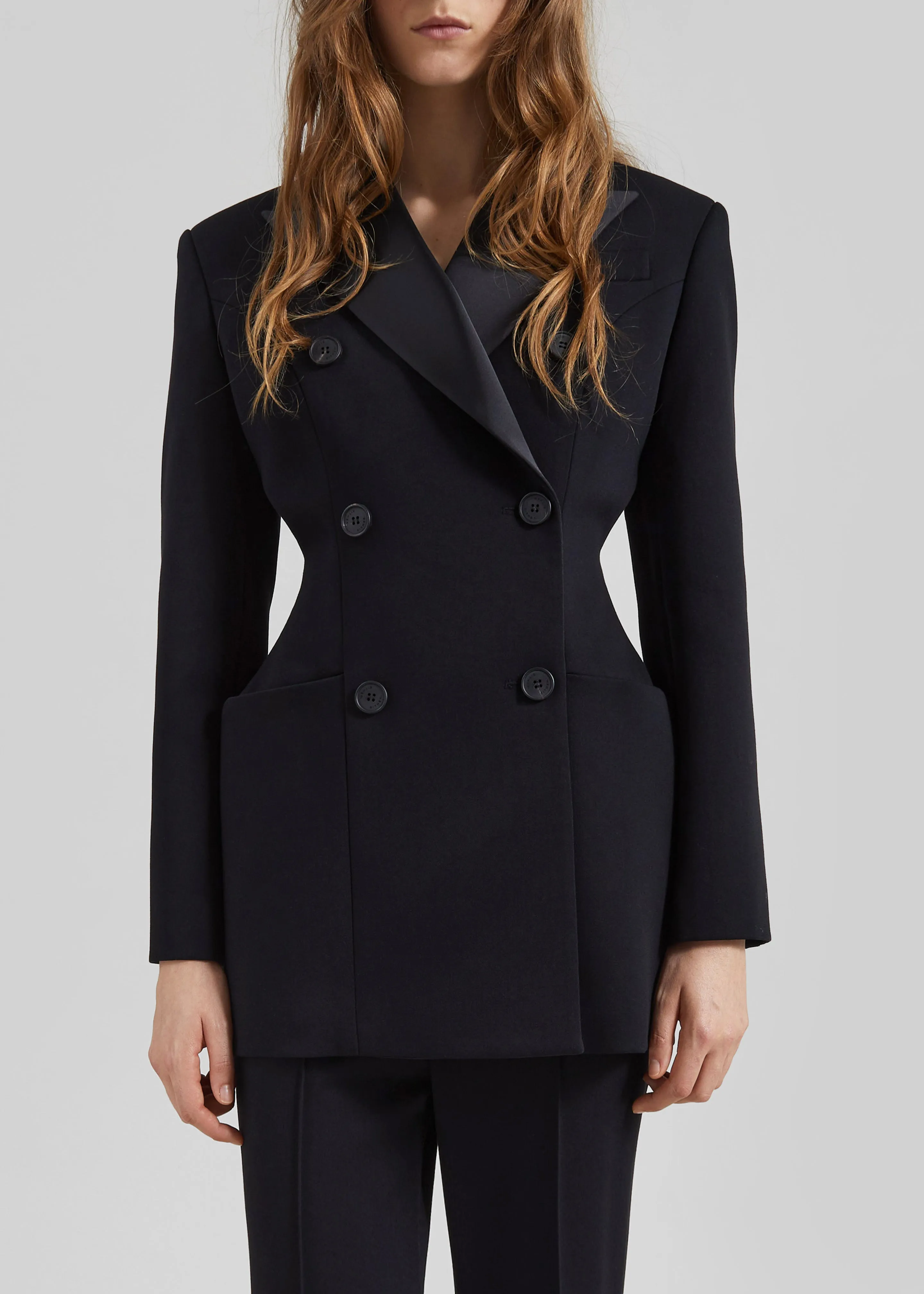 Dorotea Hourglass Smoking Blazer - Black sold by Frankie Shop product image thumbnail 4