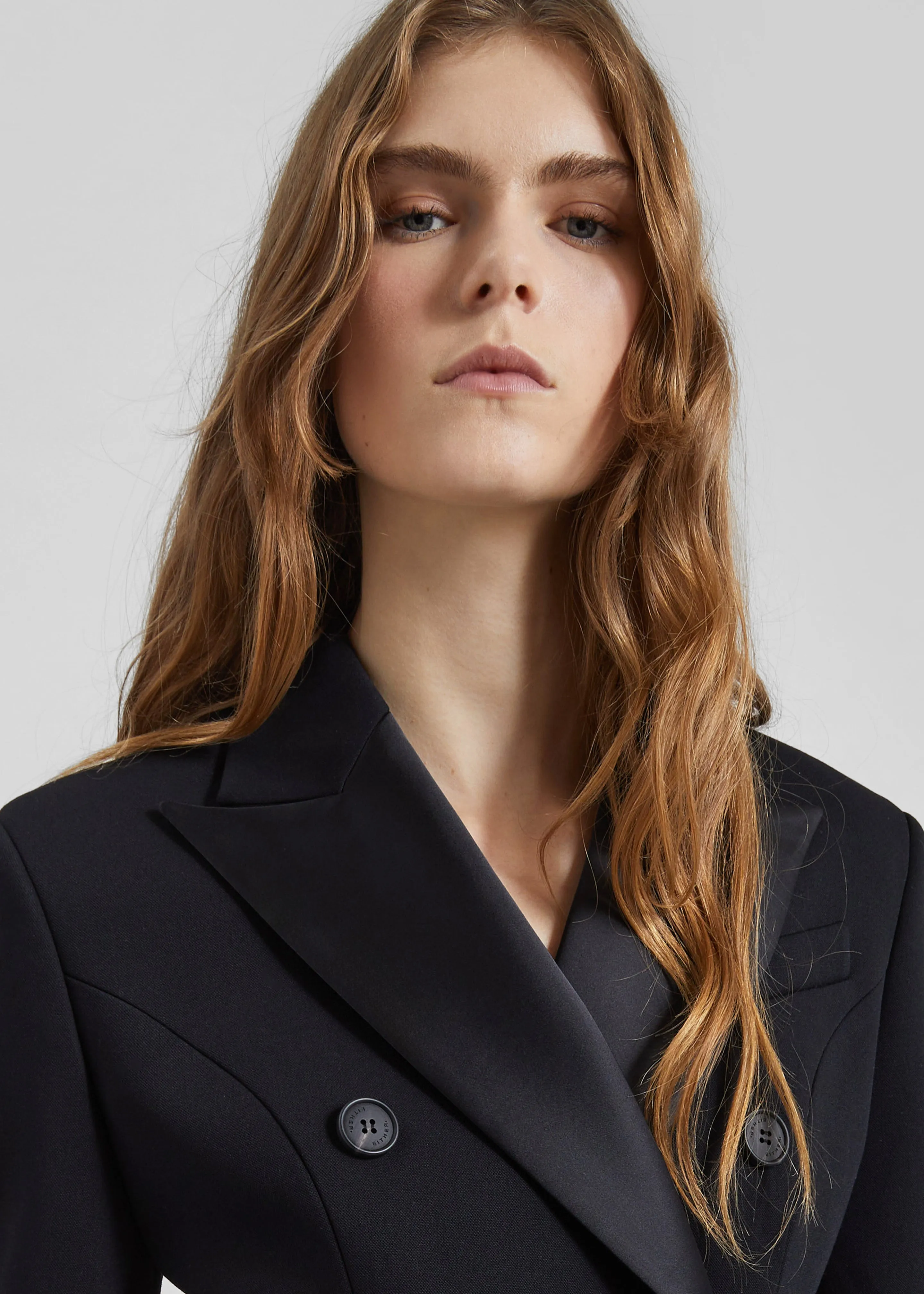 Dorotea Hourglass Smoking Blazer - Black sold by Frankie Shop product image thumbnail 3