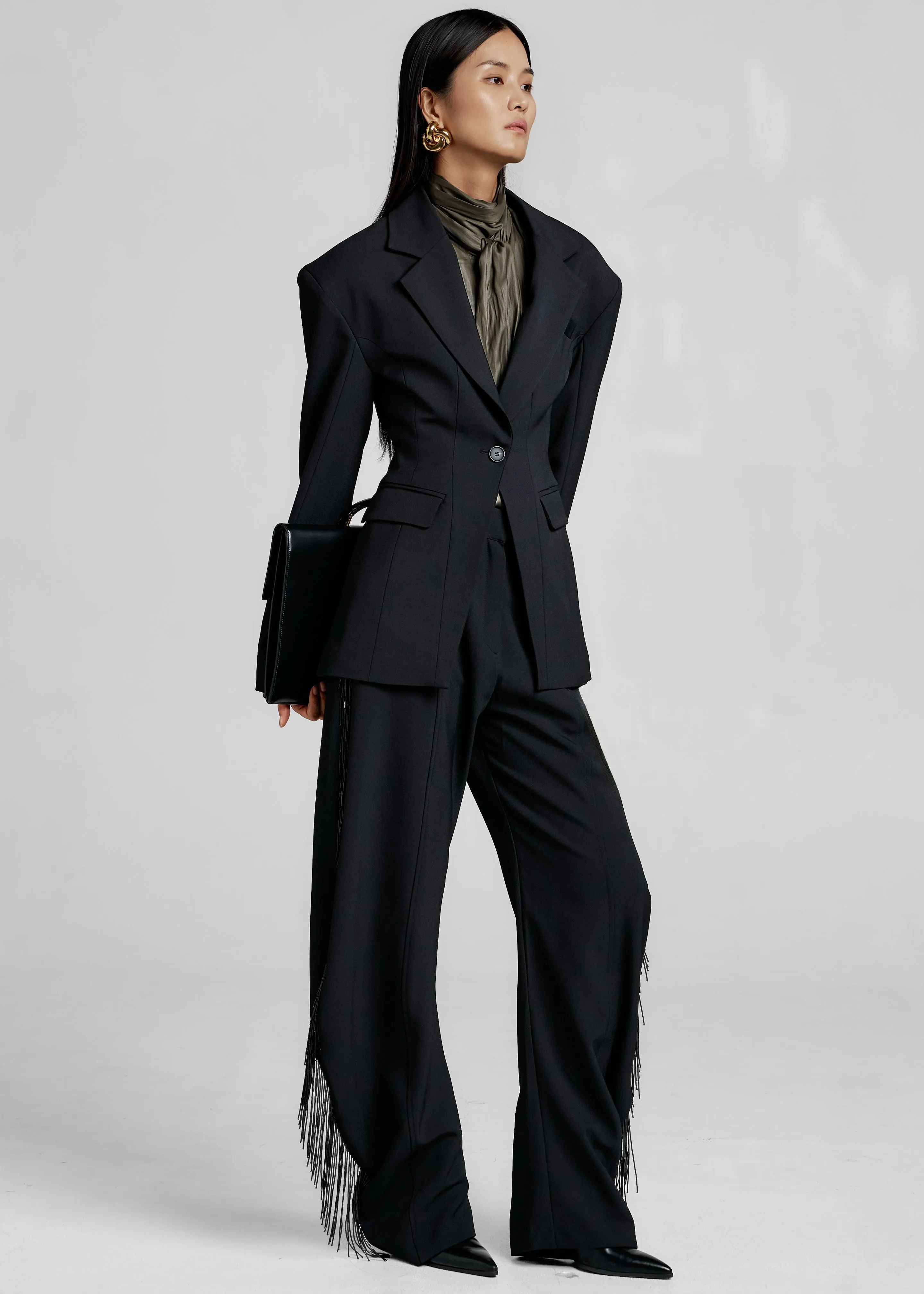 Bianca Hourglass Blazer - Black sold by Frankie Shop product image thumbnail 5