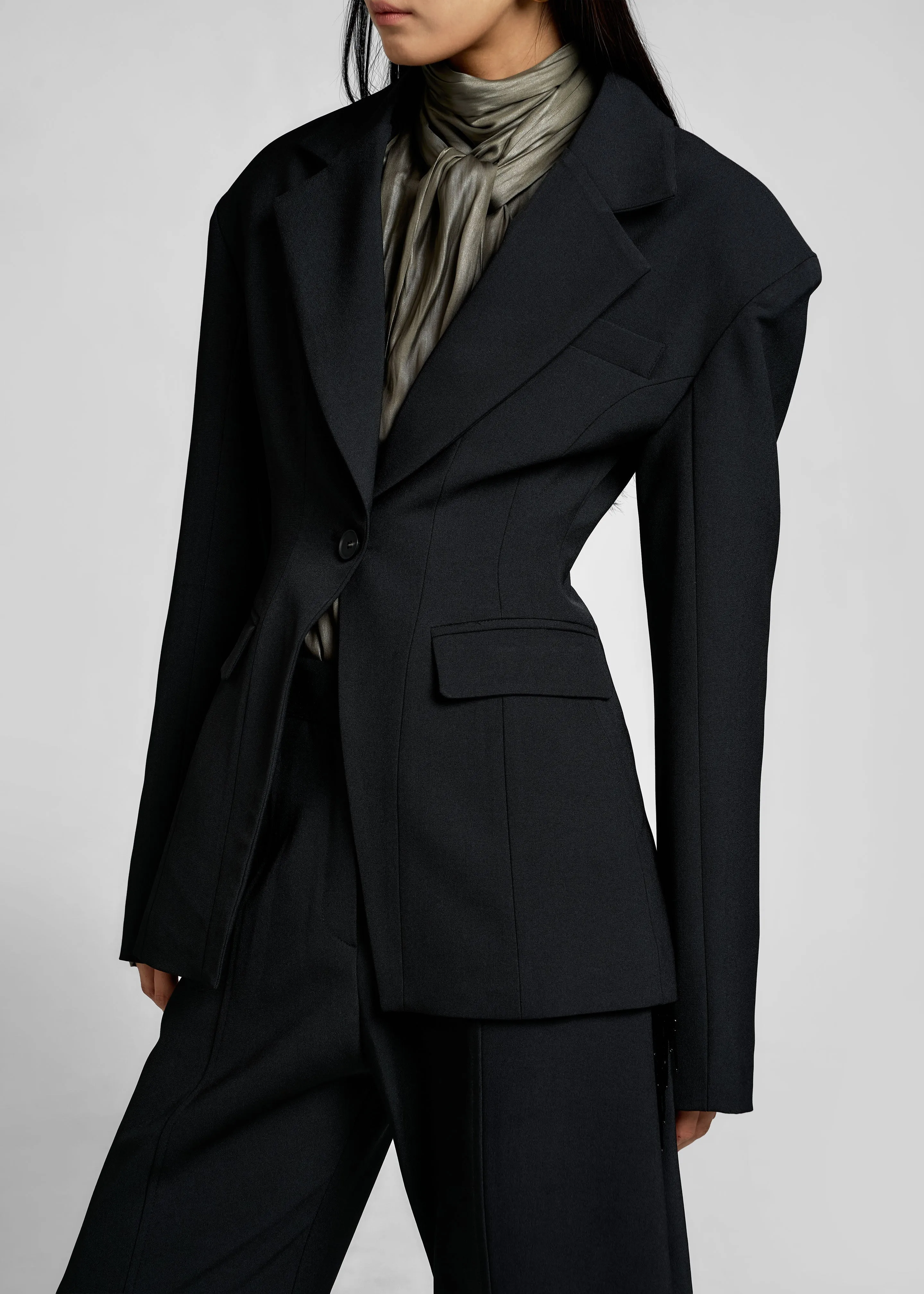 Bianca Hourglass Blazer - Black sold by Frankie Shop product image thumbnail 2