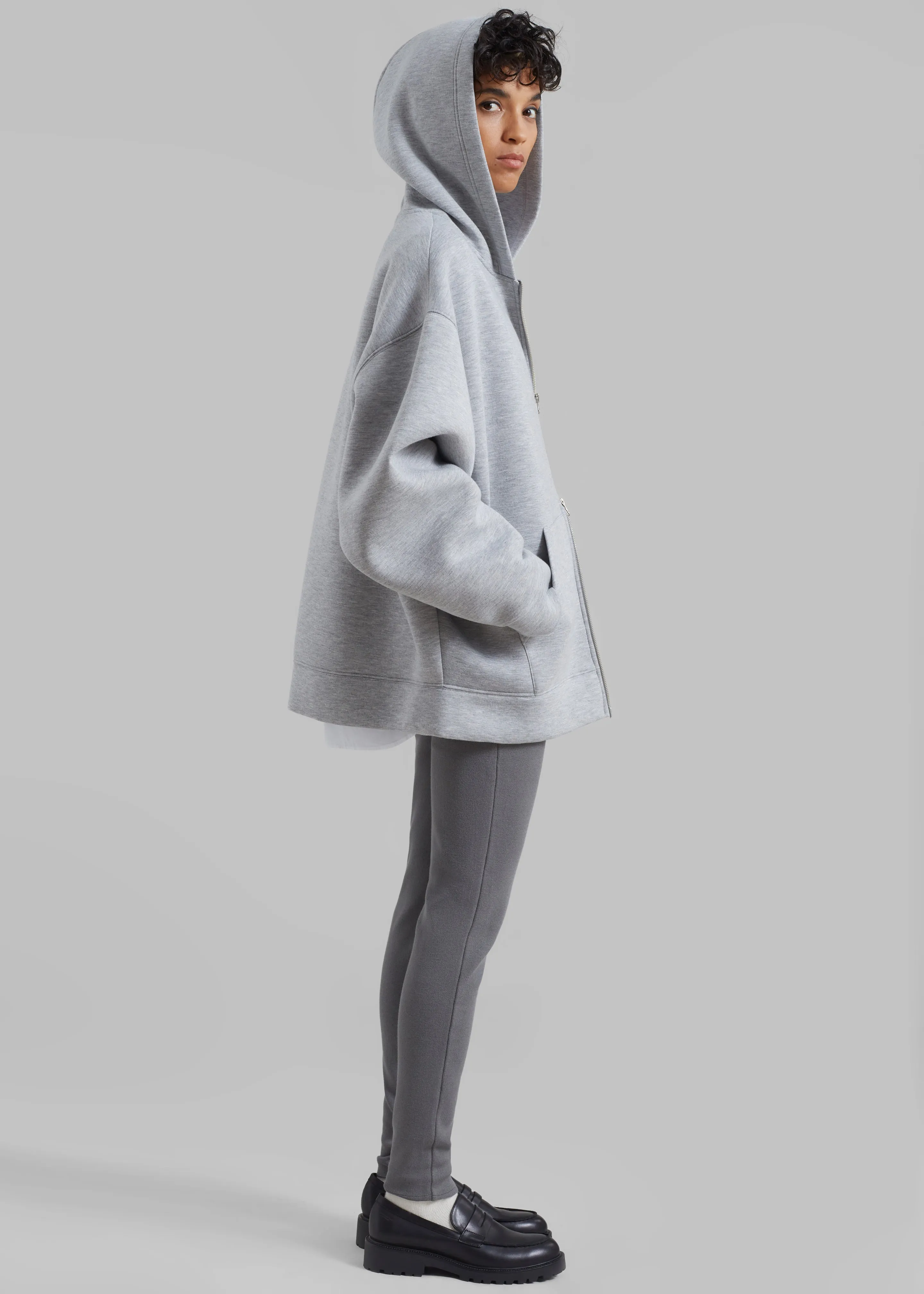 Cara Knit Leggings - Grey sold by Frankie Shop product image thumbnail 3