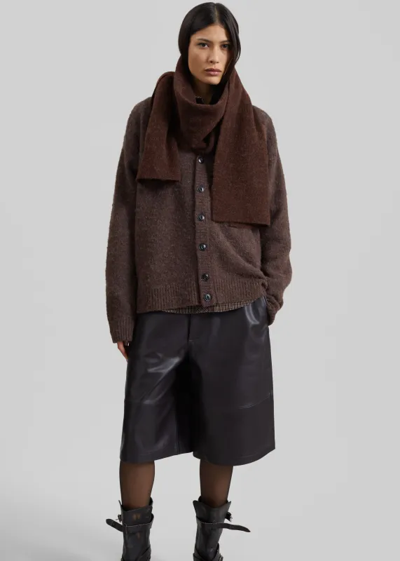 Samsøe Samsøe Nor X Scarf - Black Coffee sold by Frankie Shop