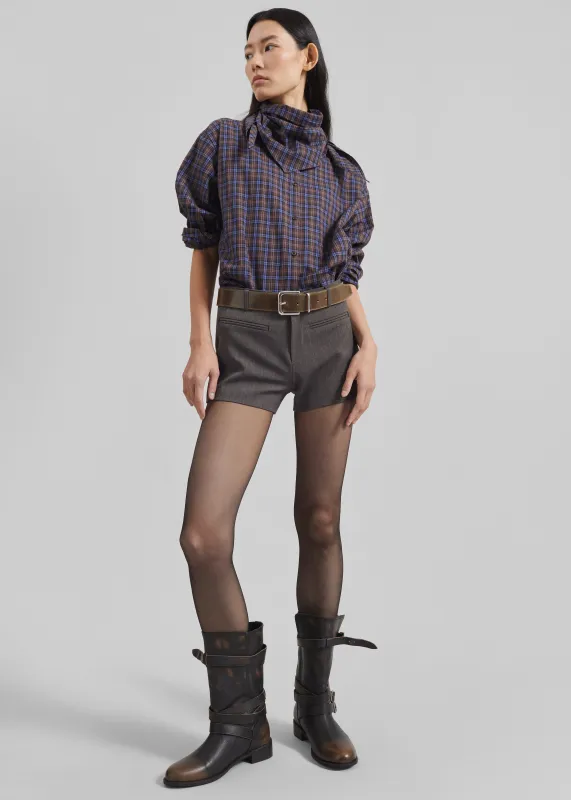 Amilly Hot Pants - Grey Melange sold by Frankie Shop