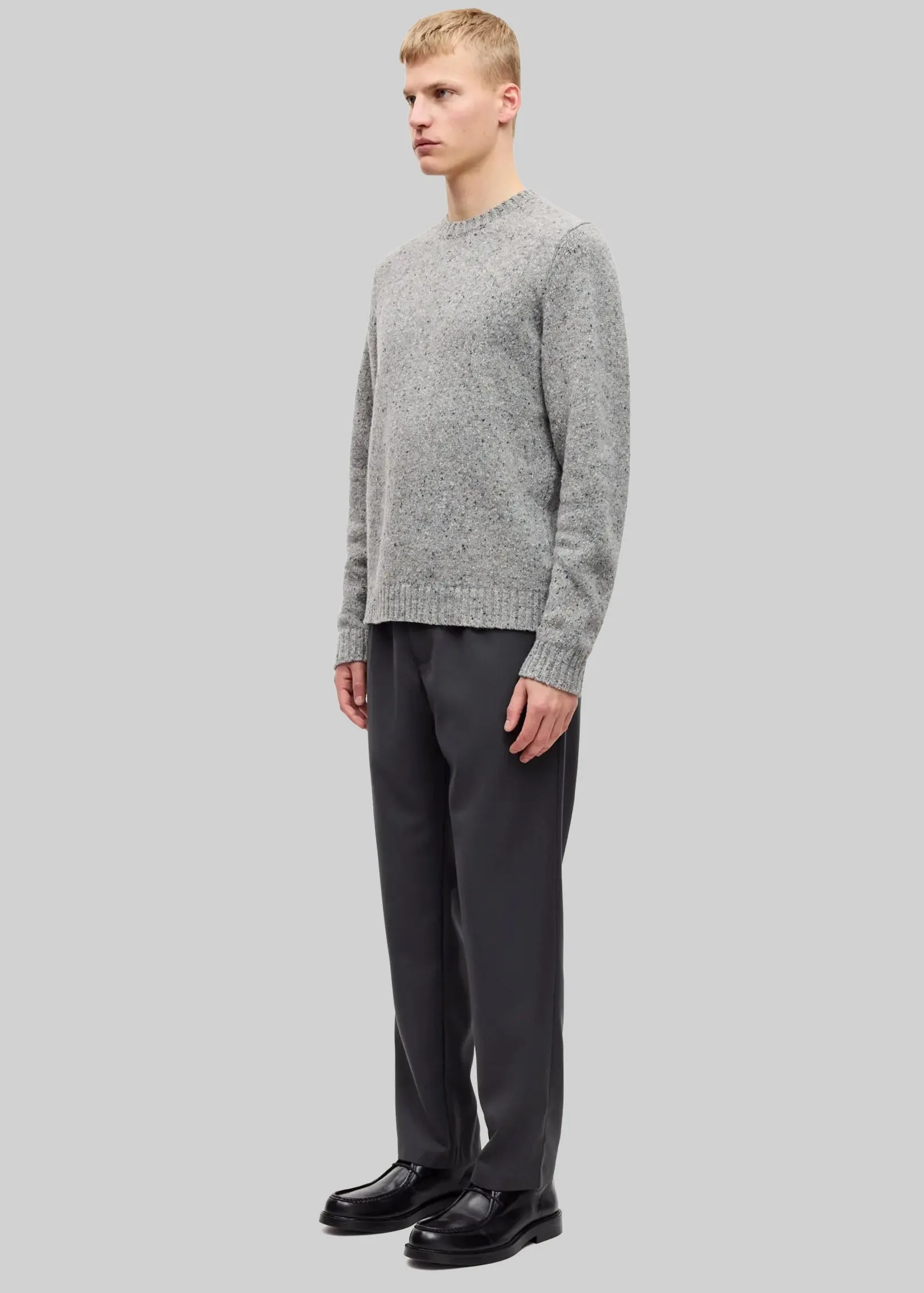 Samsøe Samsøe Sanataniel Sweater - Grey Melange sold by Frankie Shop product image thumbnail 4