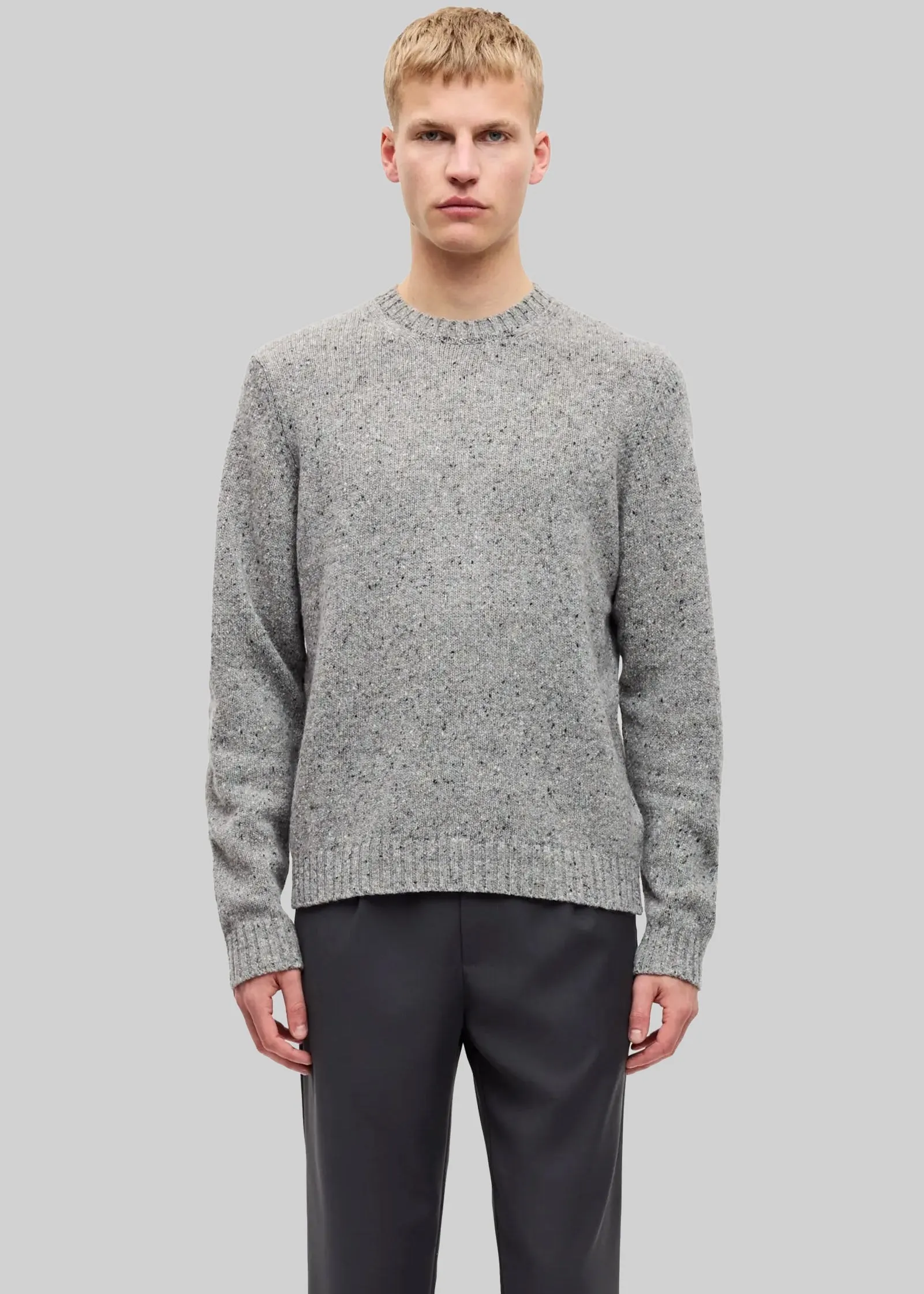Samsøe Samsøe Sanataniel Sweater - Grey Melange sold by Frankie Shop product image thumbnail 3