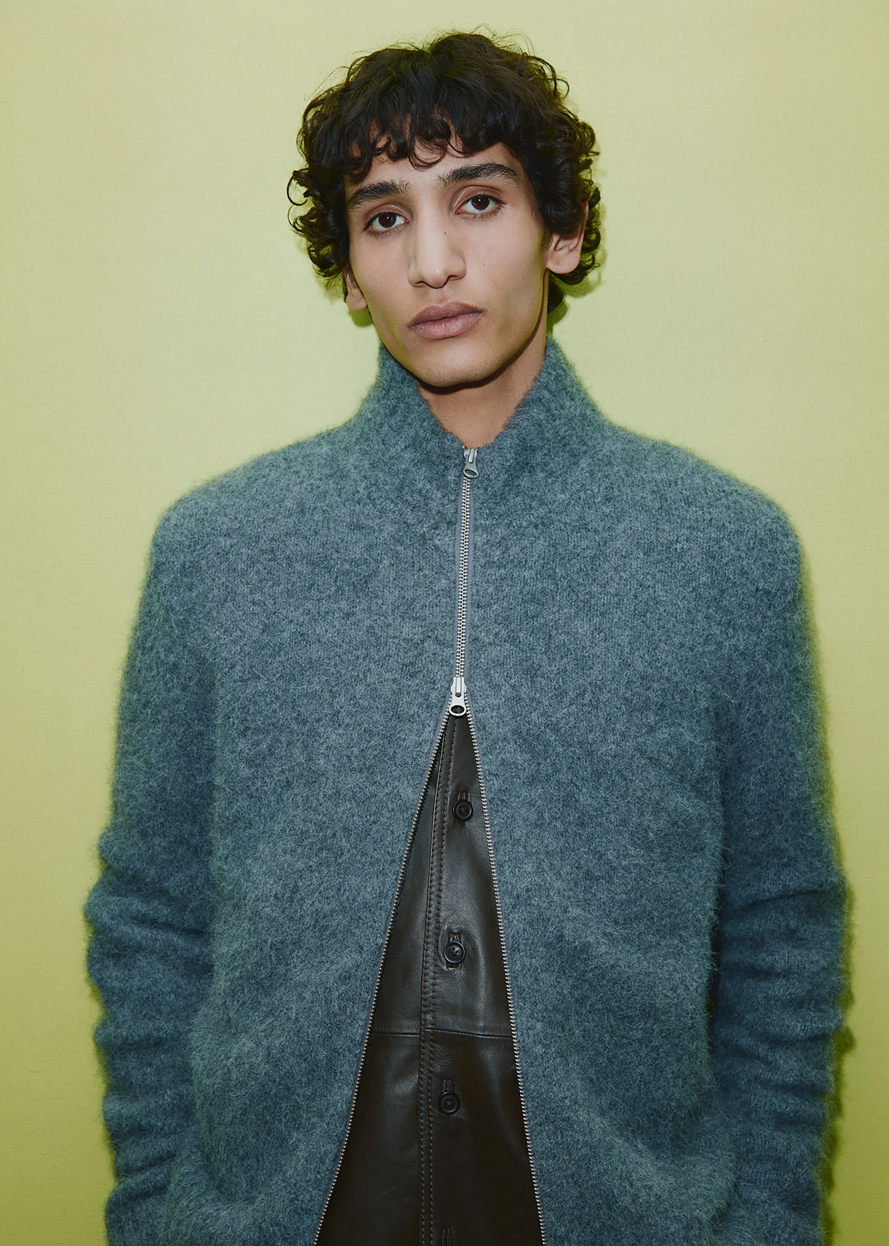 Samsøe Samsøe Sajean Zip Cardigan - Iron Gate sold by Frankie Shop