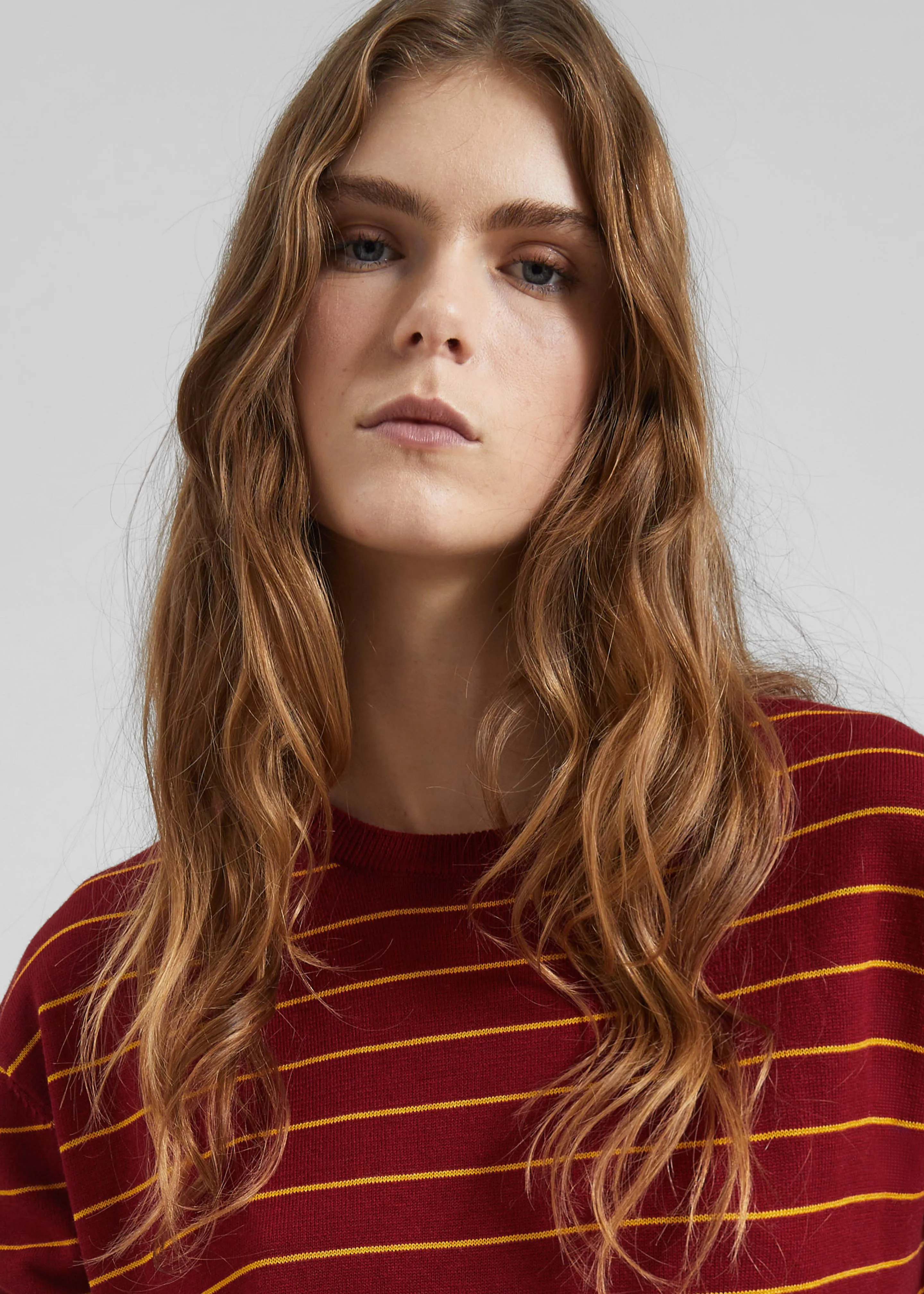 Sena Knit Pullover - Red/Yellow Stripe sold by Frankie Shop product image thumbnail 3