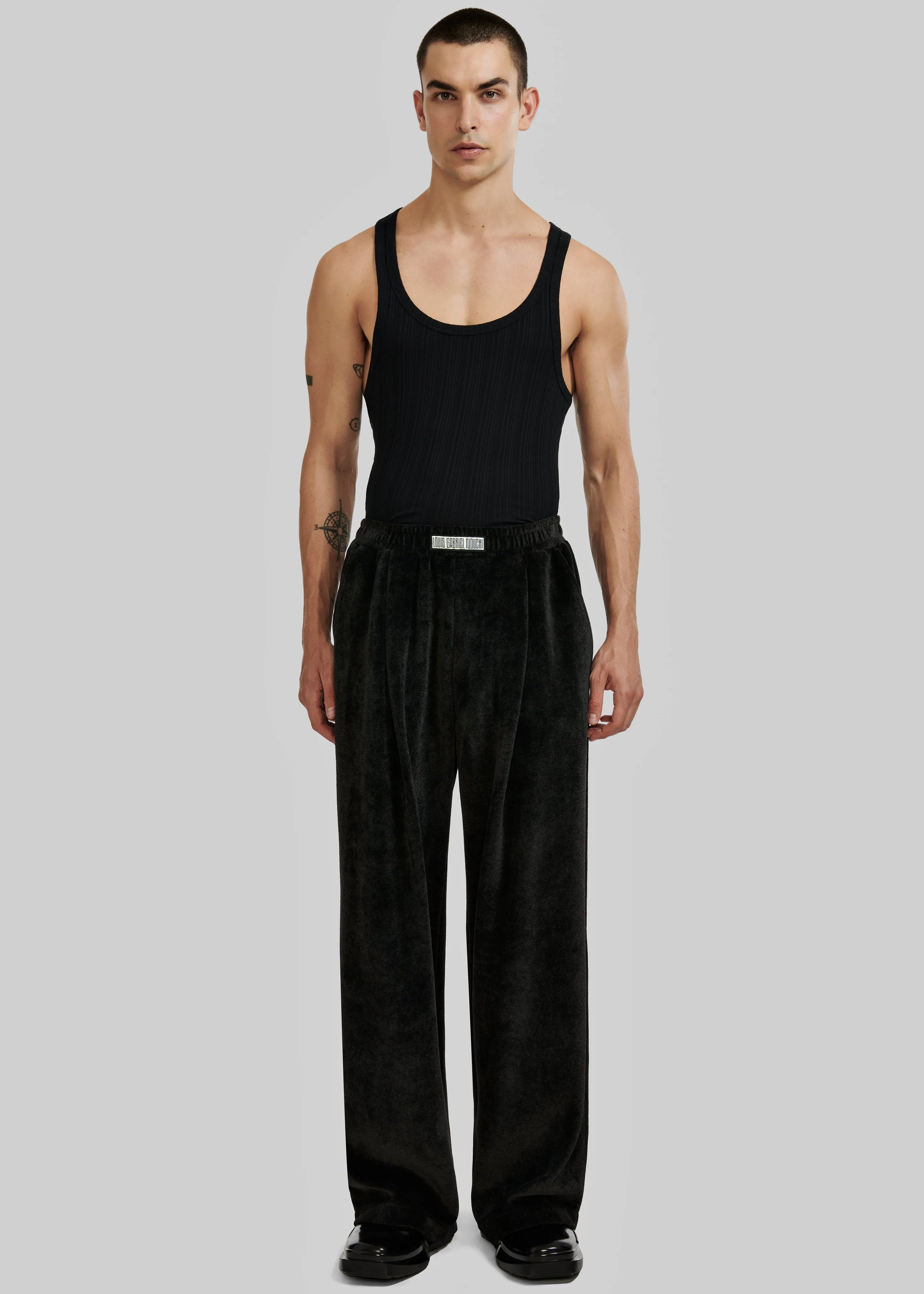 Louis Gabriel Nouchi Large Trousers With Pleats - Anthracite sold by Frankie Shop product image thumbnail 3