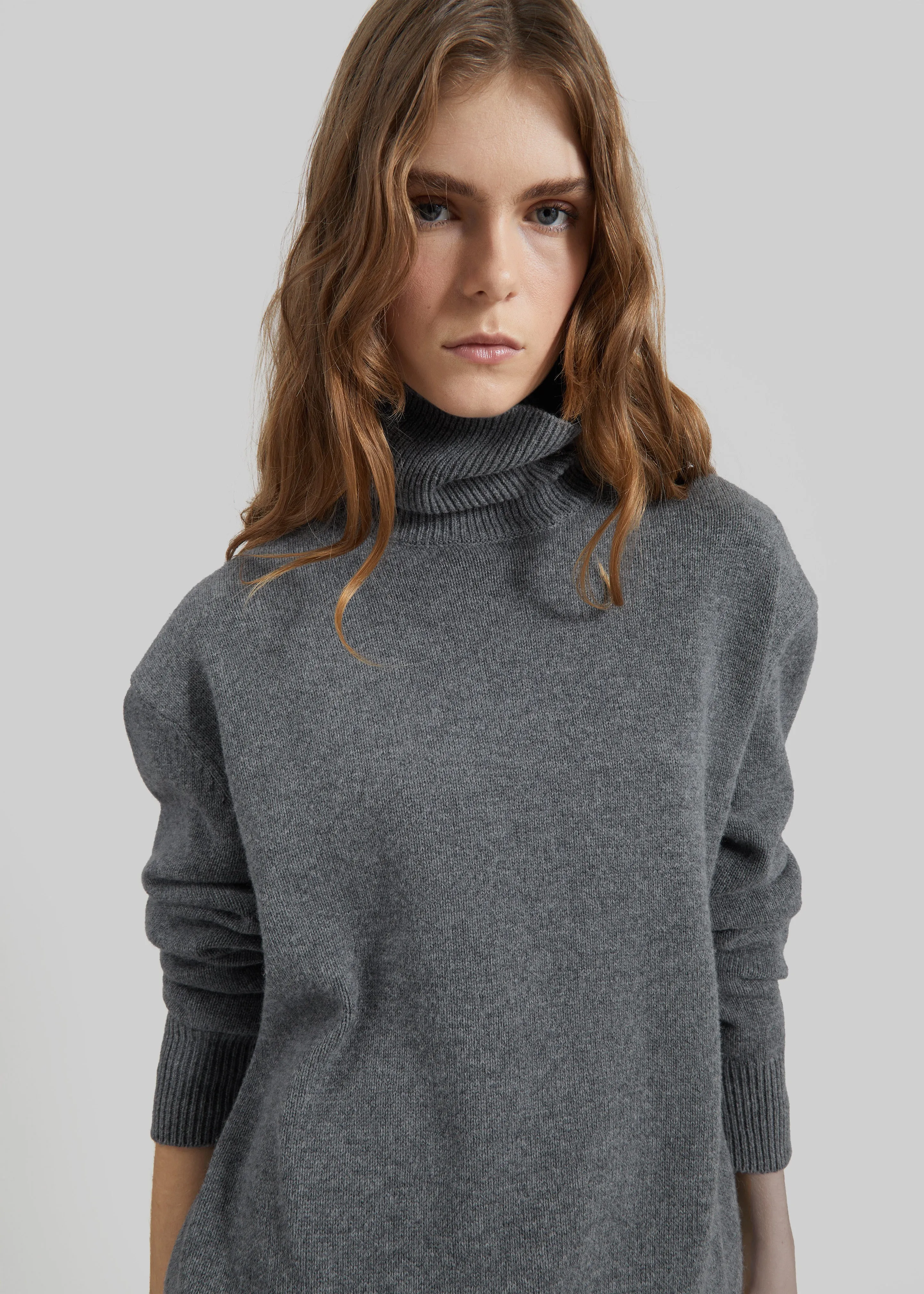 Koler Padded Knit Turtleneck - Dark Grey sold by Frankie Shop product image thumbnail 4