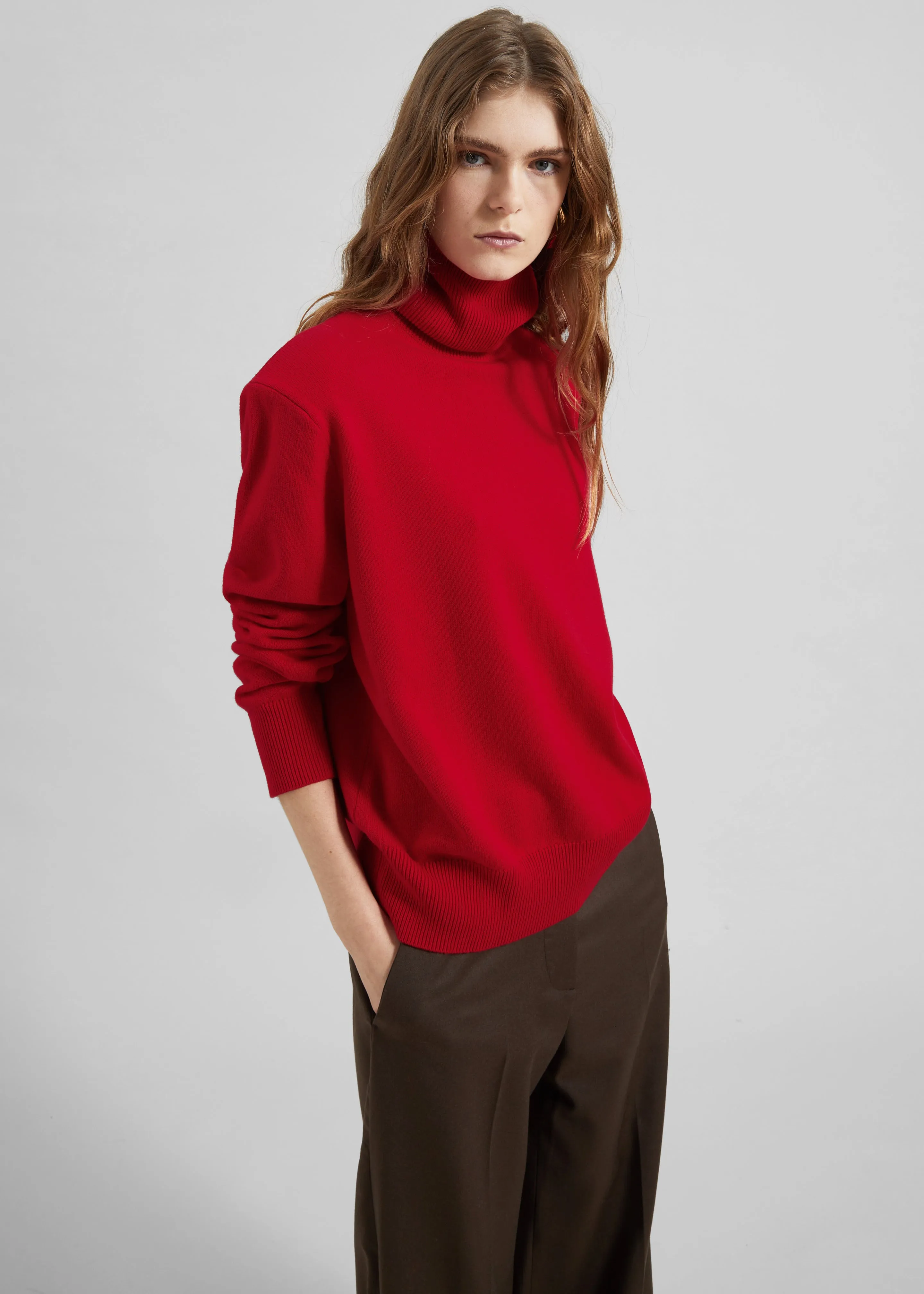Koler Padded Knit Turtleneck - Red sold by Frankie Shop product image thumbnail 2