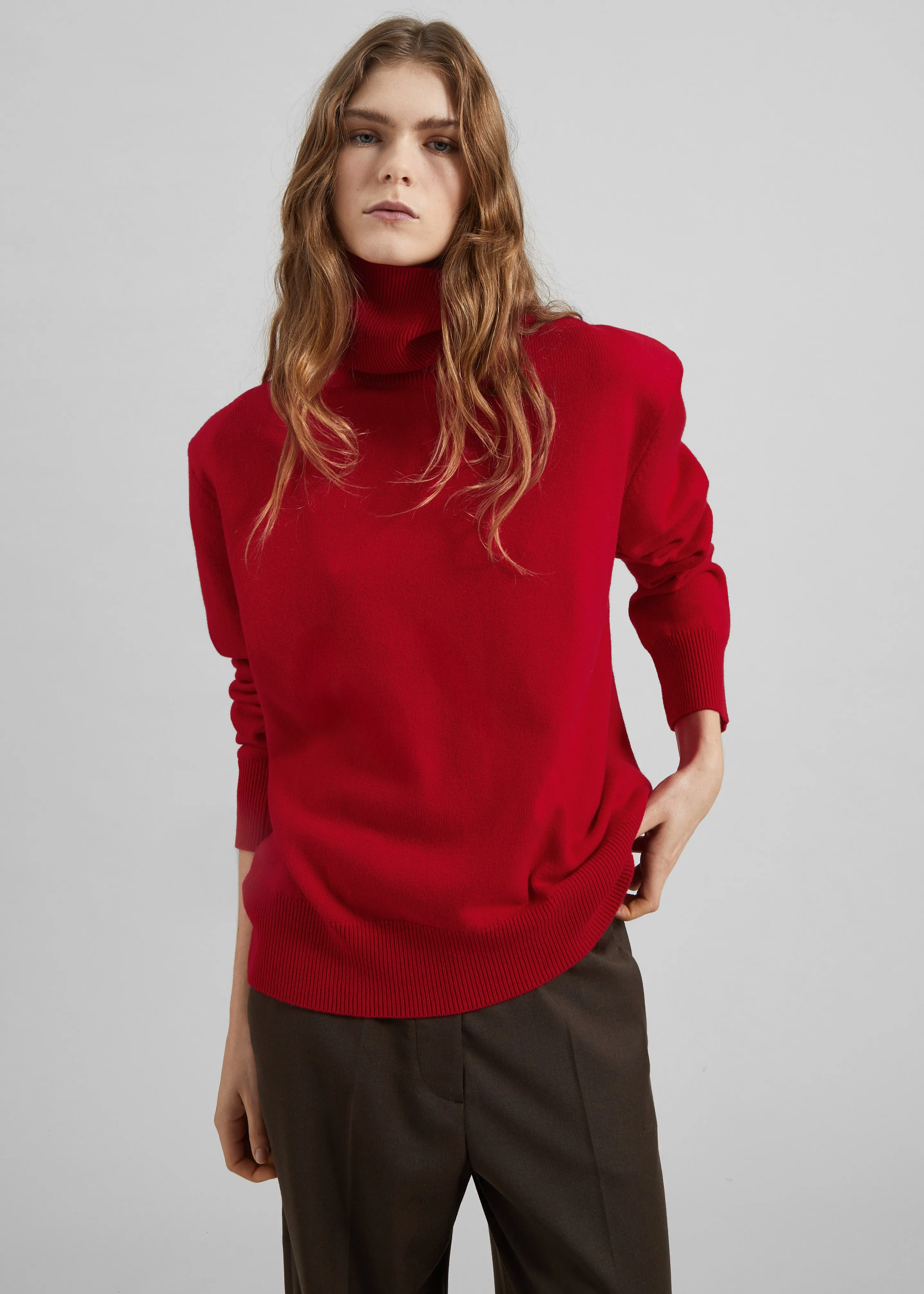 Koler Padded Knit Turtleneck - Red sold by Frankie Shop product image thumbnail 5
