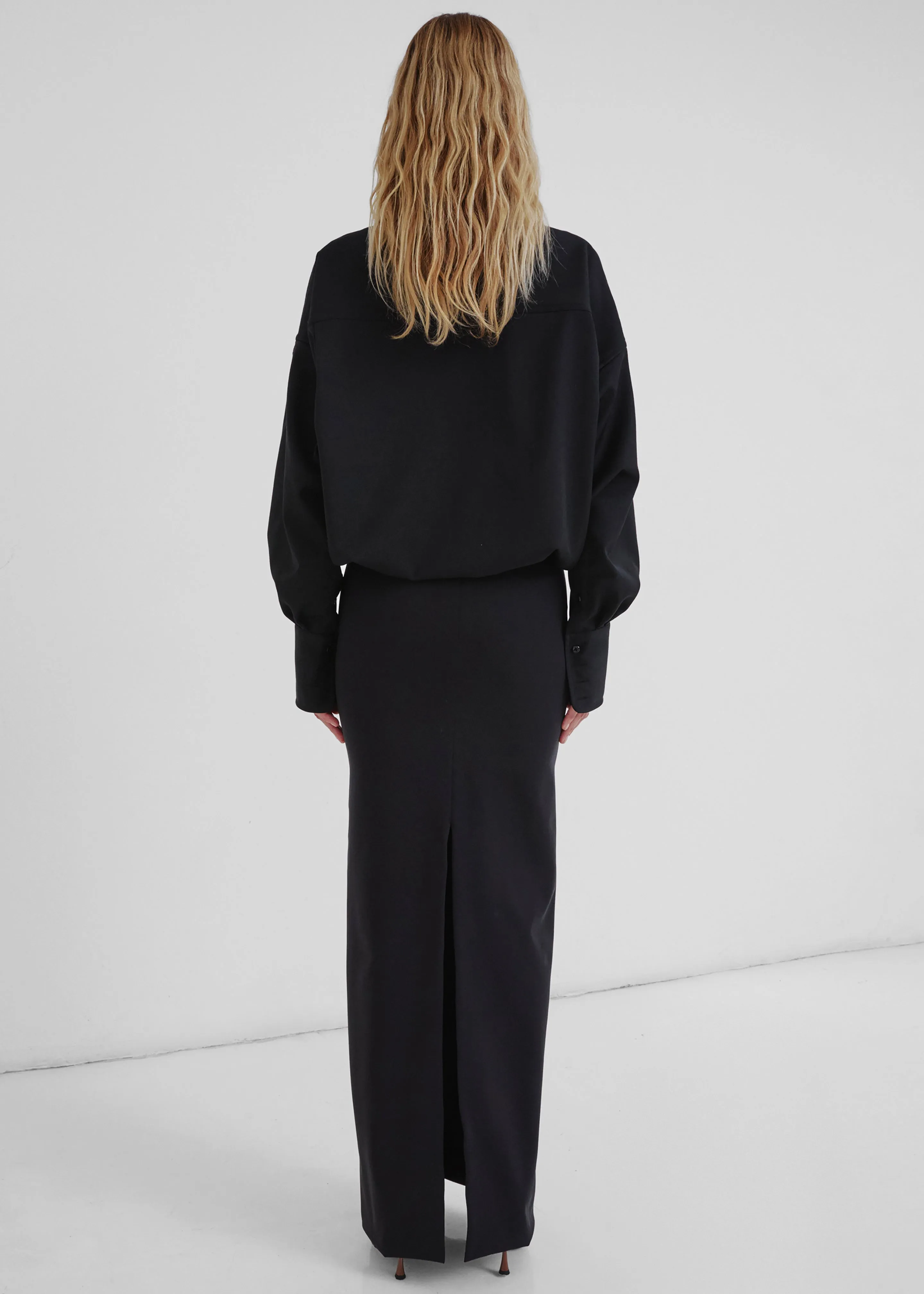 Darkpark Barbara Wool Elastic Waist Dress - Black sold by Frankie Shop product image thumbnail 5