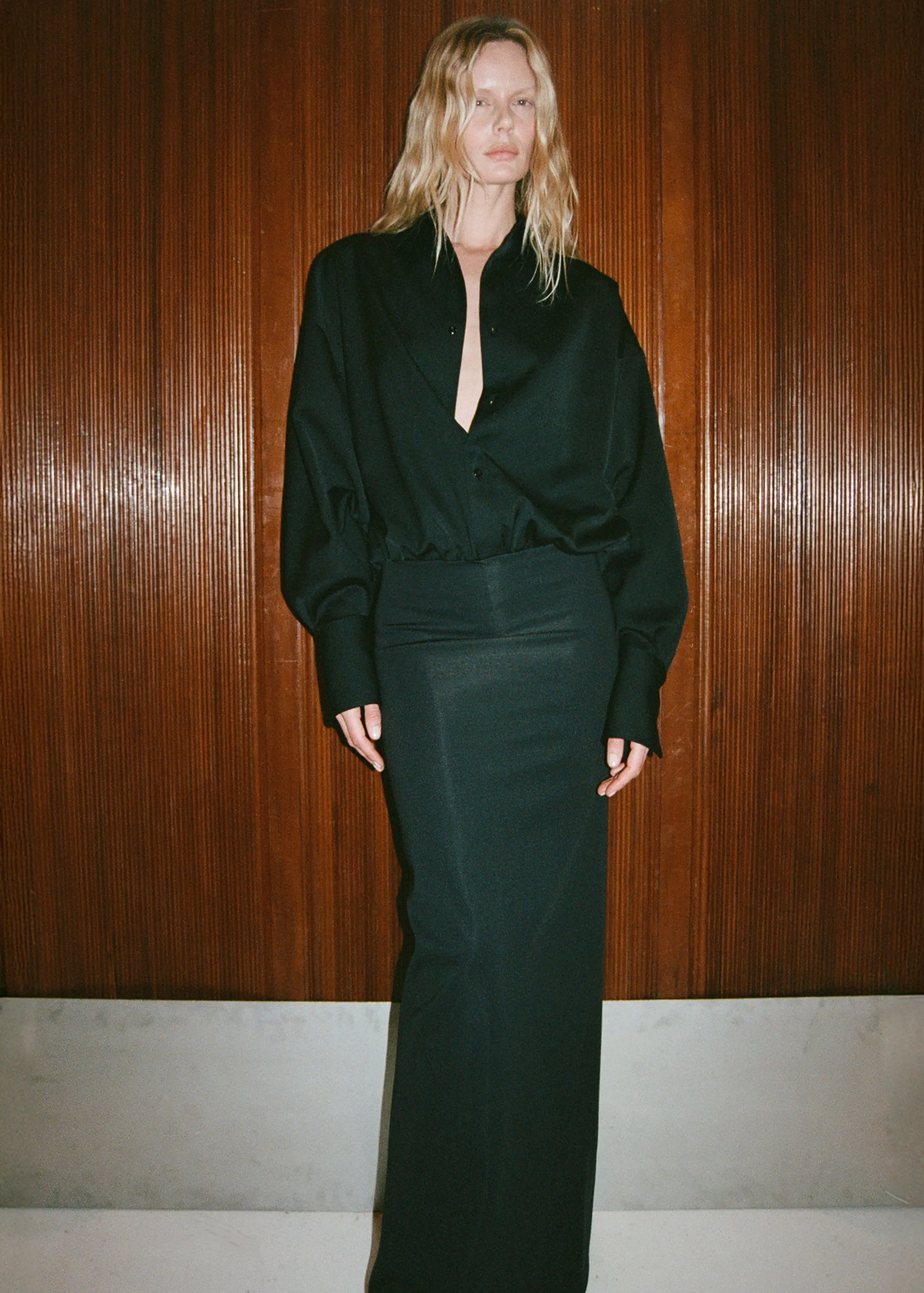 Darkpark Barbara Wool Elastic Waist Dress - Black sold by Frankie Shop product image thumbnail 2