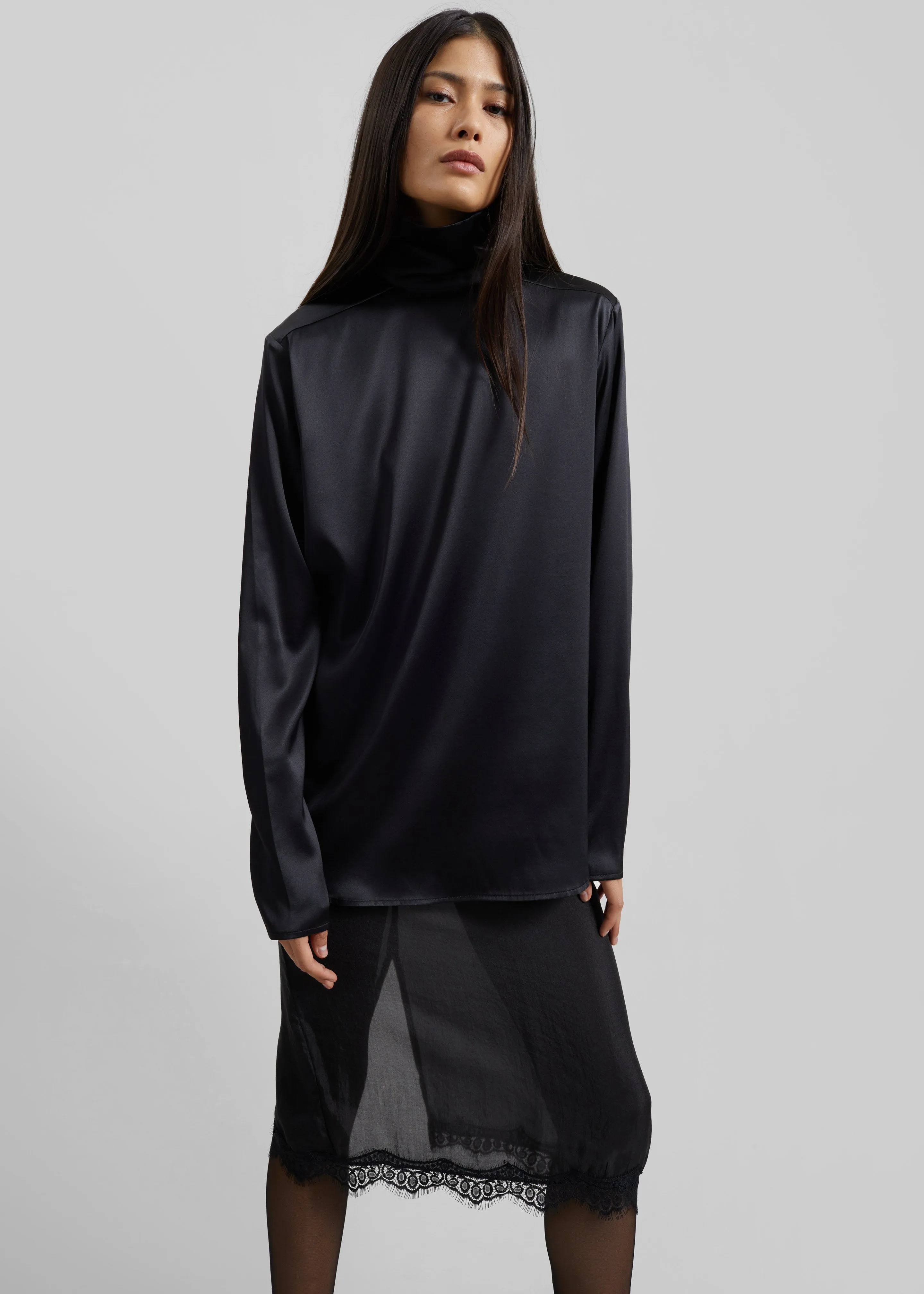 Covert Turtleneck Shirt - Black sold by Frankie Shop product image thumbnail 4